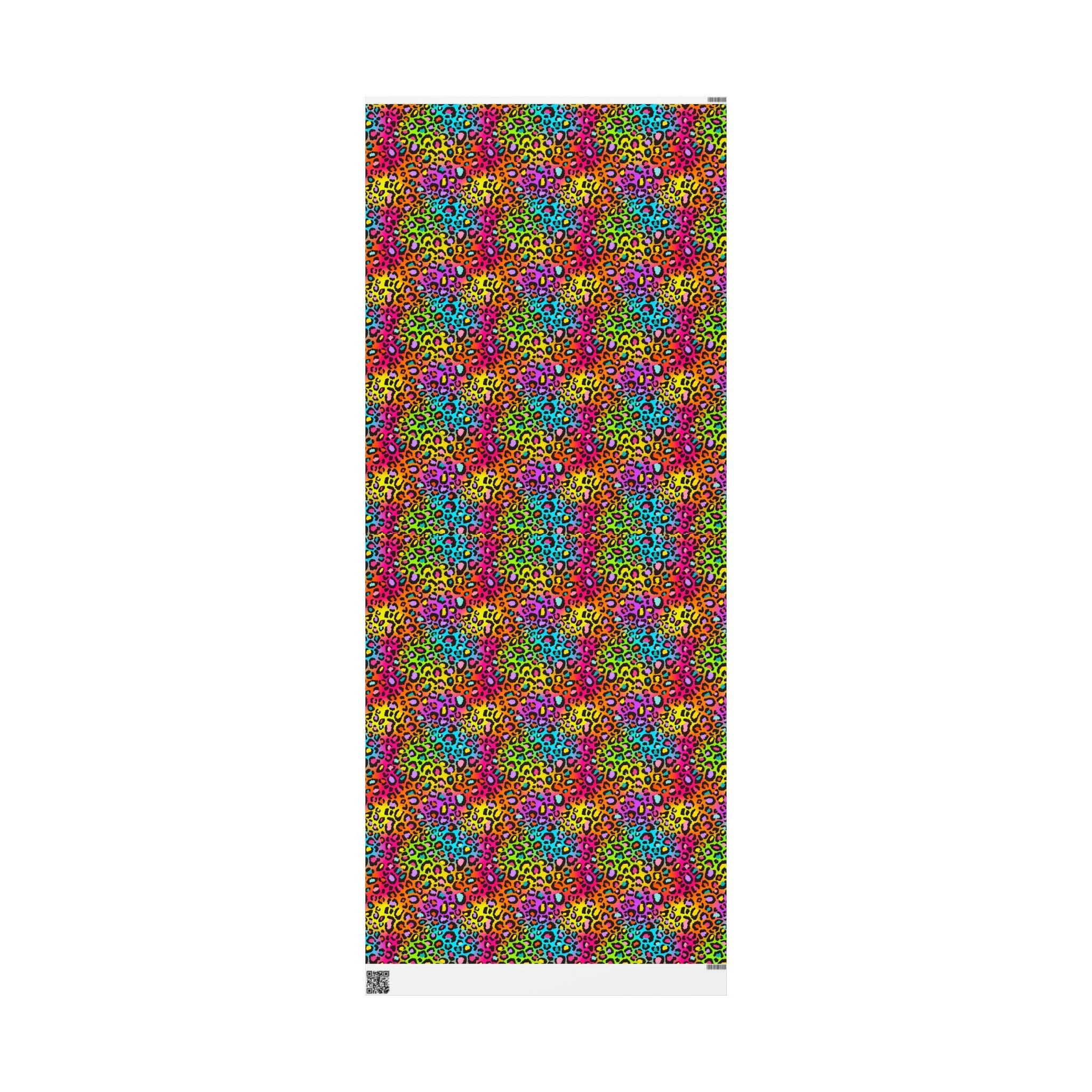 Bespattered Facade Rainbow Leopard Wrapping Paper | Three Sizes | Glossy or Matte - Image 6