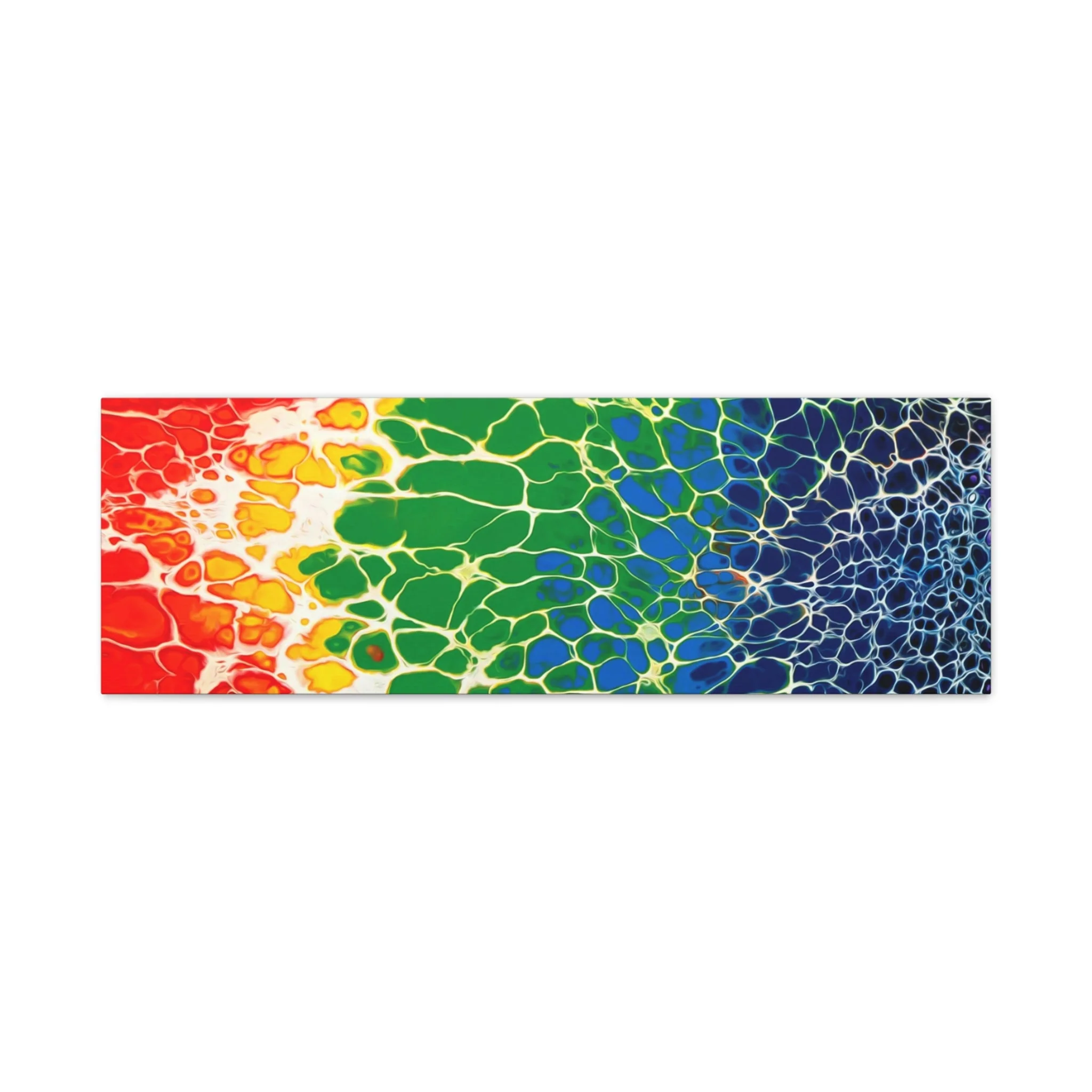 Bespattered Facade Rainbow Seaside Stretched Matte Canvas Art Prints | Multiple Sizes - Image 15