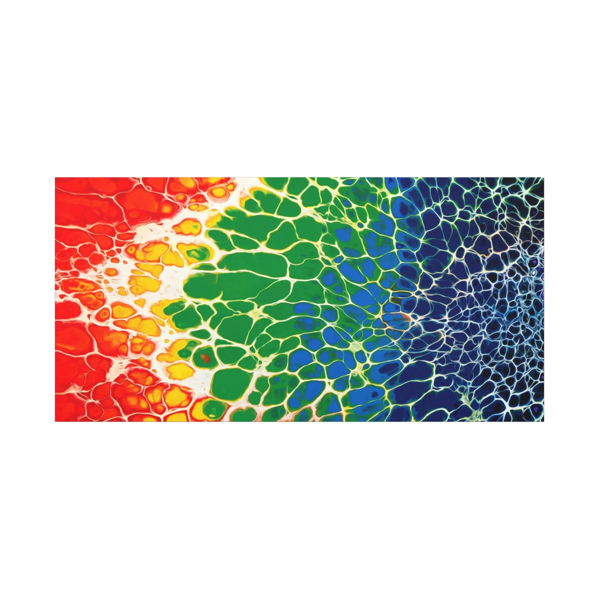 Bespattered Facade Rainbow Seaside Stretched Matte Canvas Art Prints | Multiple Sizes - Image 17