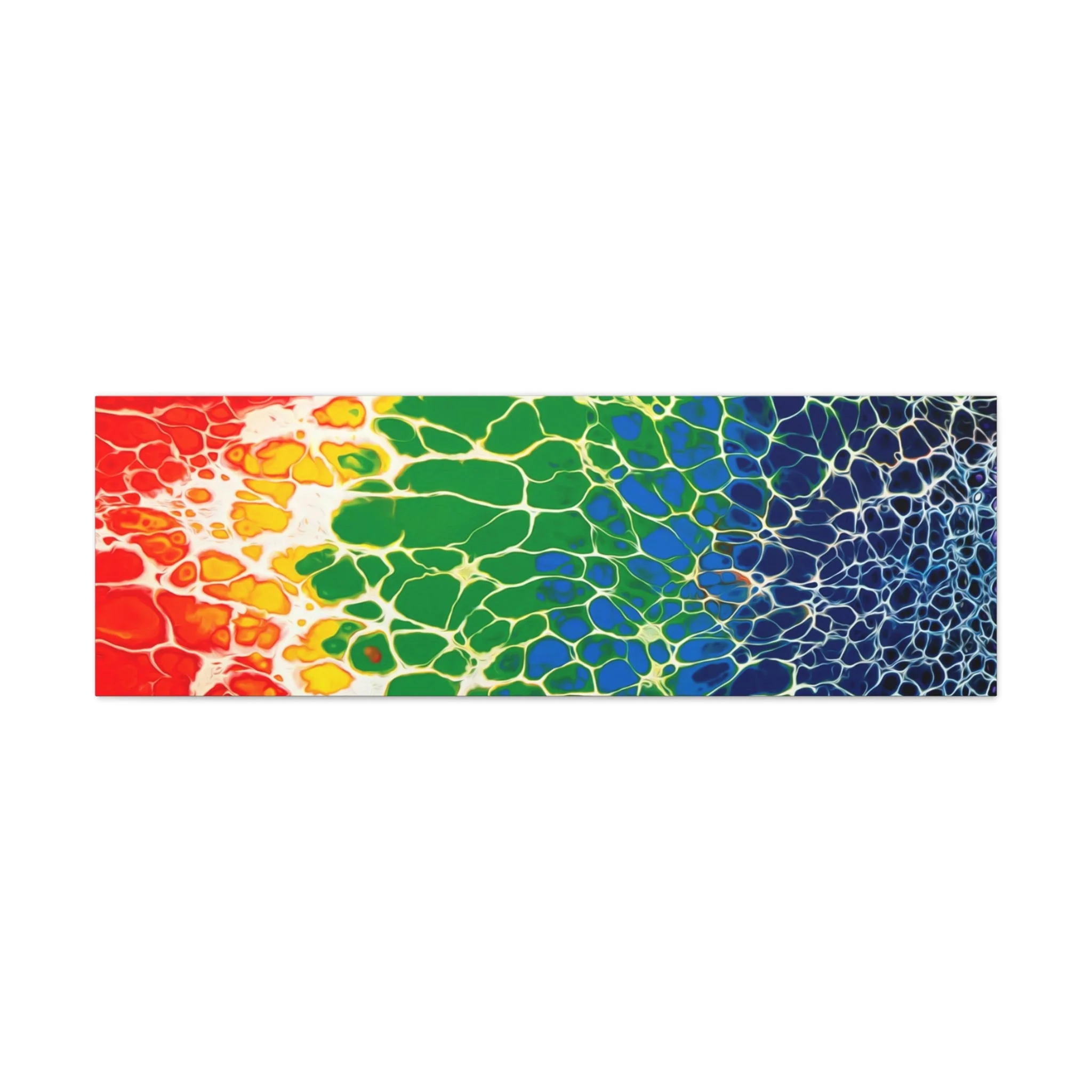 Bespattered Facade Rainbow Seaside Stretched Matte Canvas Art Prints | Multiple Sizes - Image 19