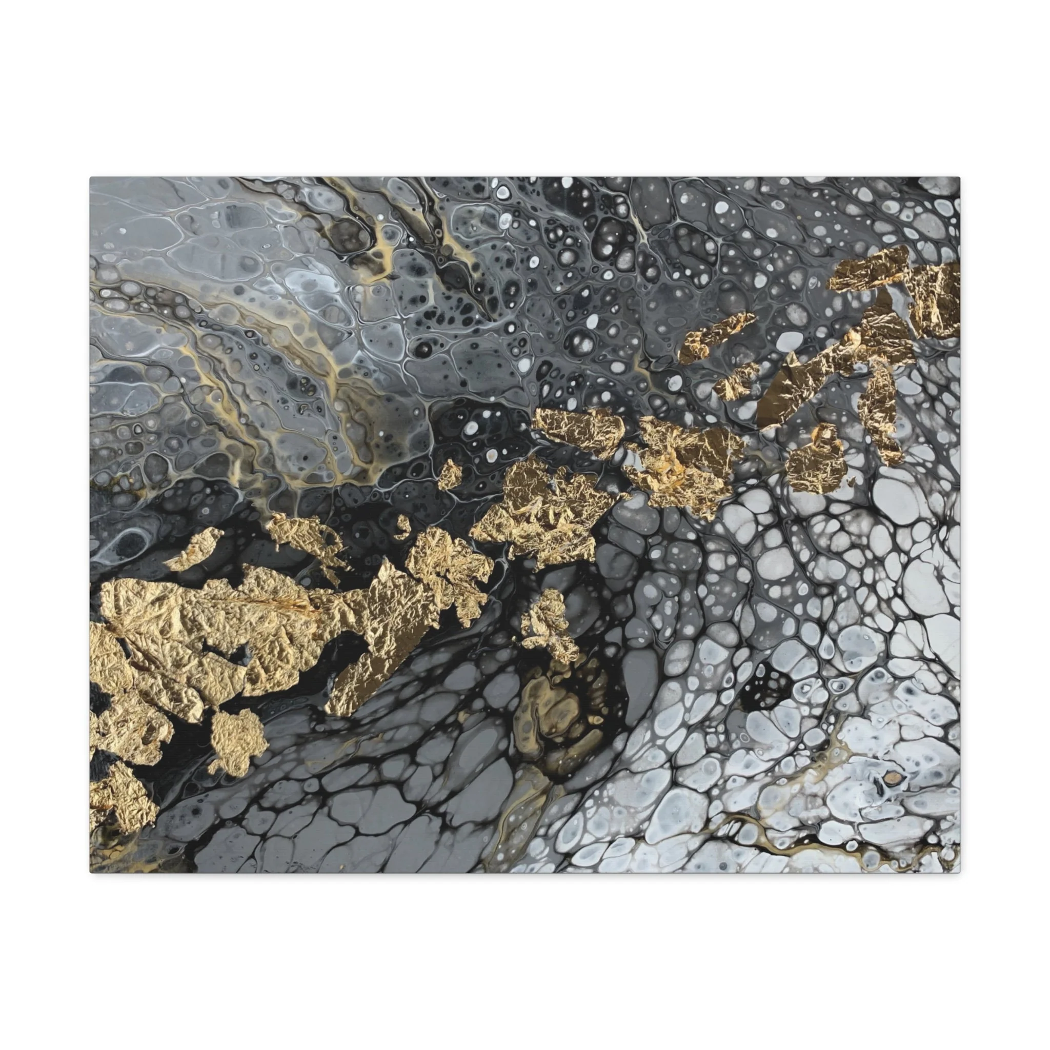 Bespattered Facade You're Golden Stretched Matte Canvas Art Prints | Multiple Sizes - Image 13
