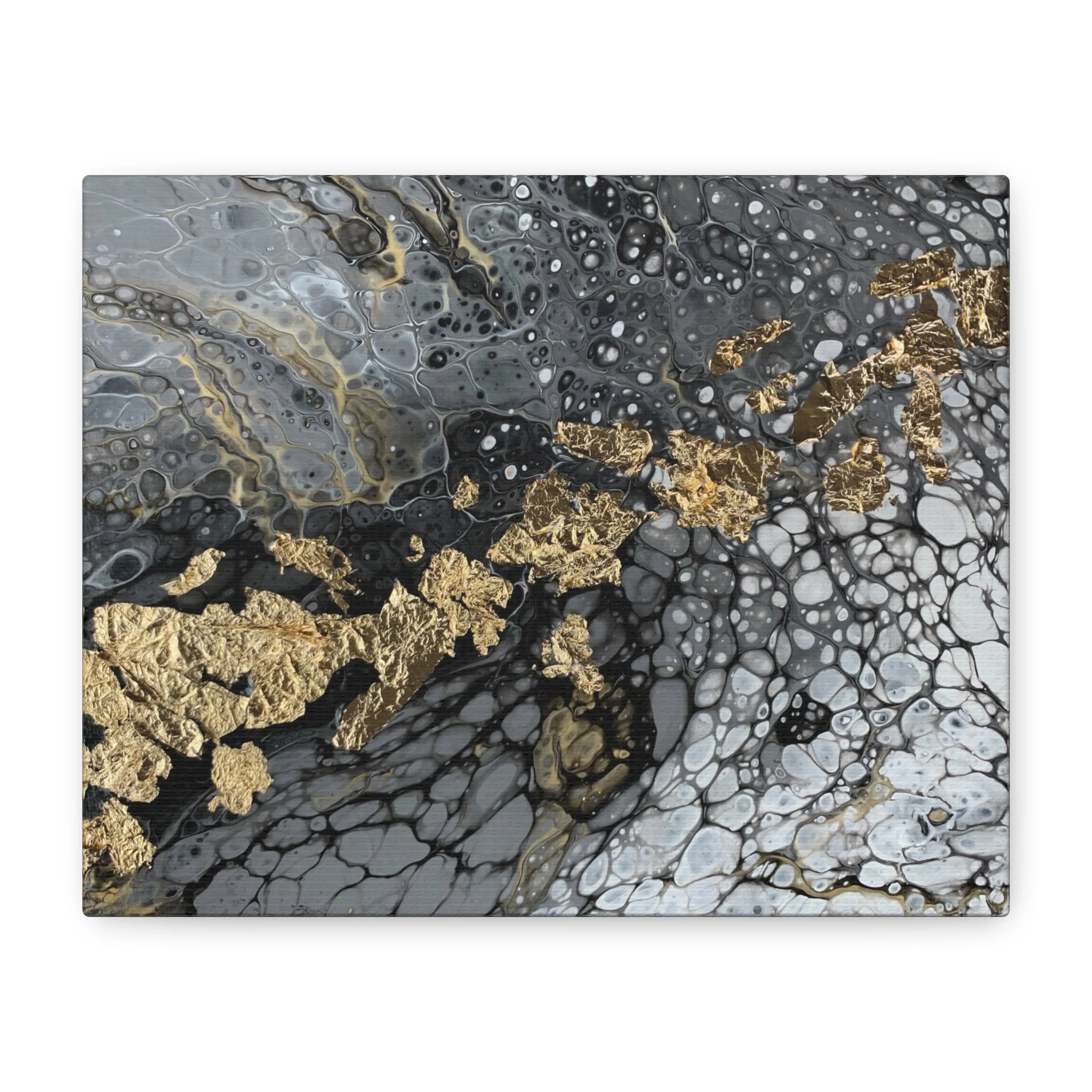 Bespattered Facade You're Golden Stretched Matte Canvas Art Prints | Multiple Sizes - Image 2