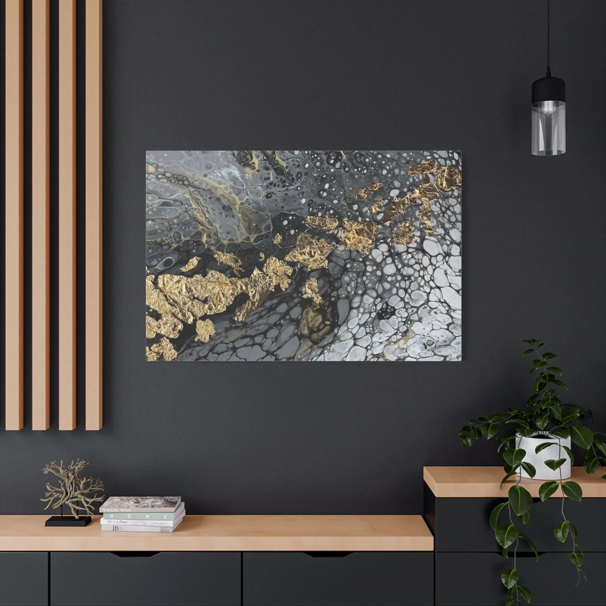 Bespattered Facade You're Golden Stretched Matte Canvas Art Prints | Multiple Sizes - Image 28