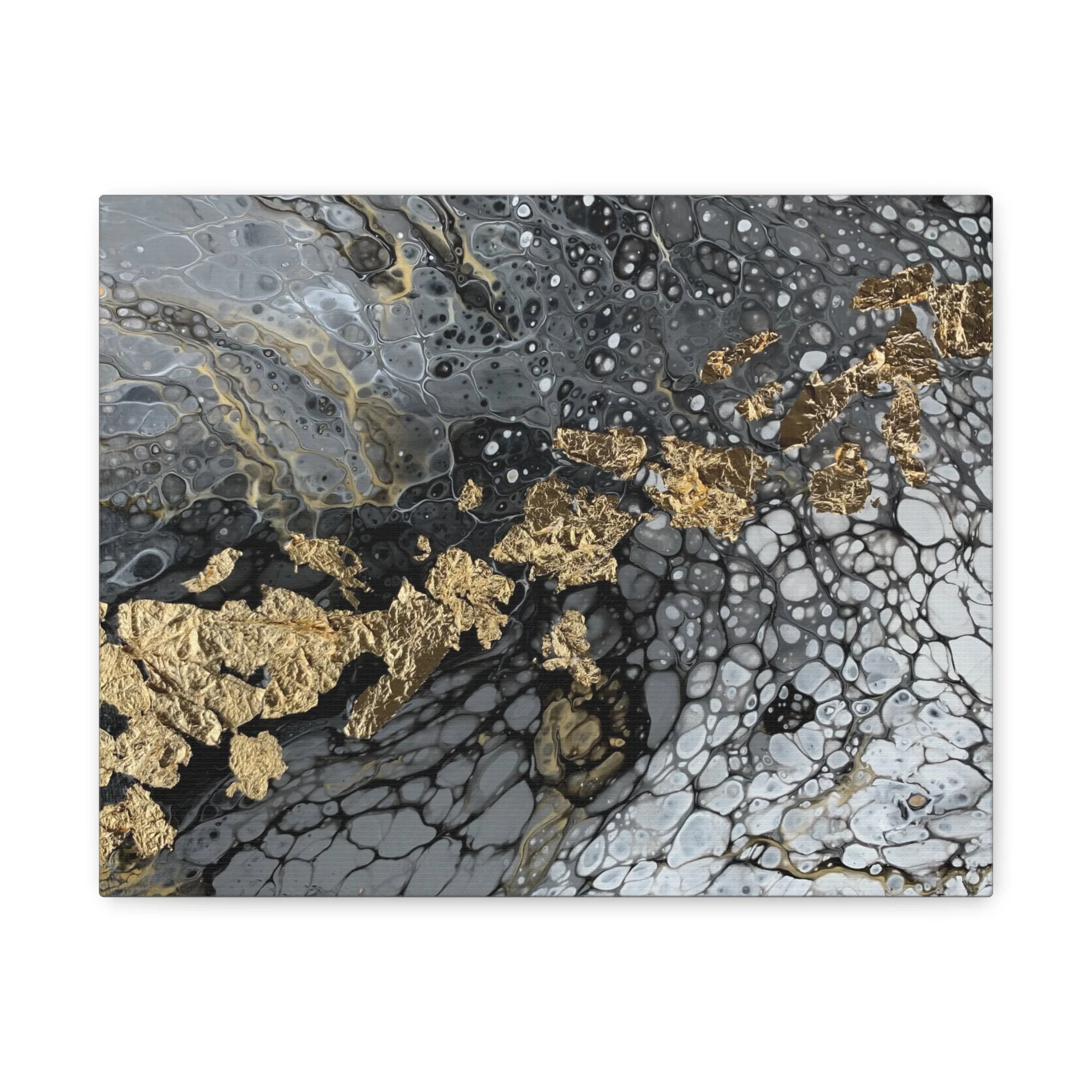 Bespattered Facade You're Golden Stretched Matte Canvas Art Prints | Multiple Sizes - Image 3