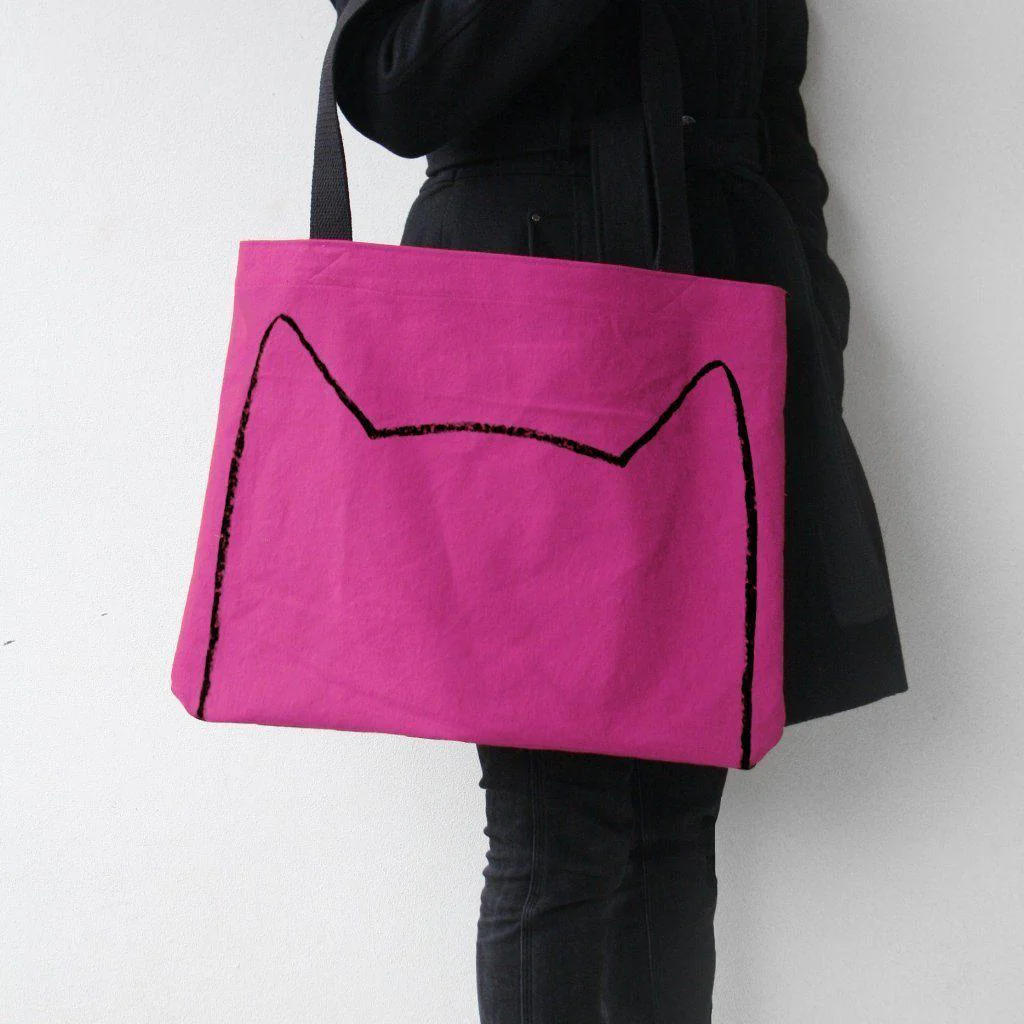 Big Cat Lovers' Canvas Market Tote Bag - Image 3