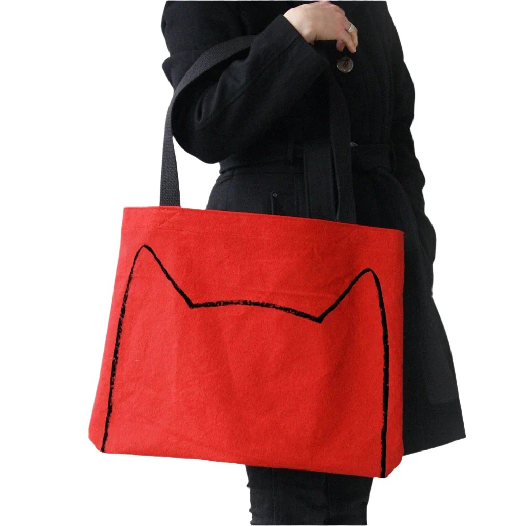 Big Cat Lovers' Canvas Market Tote Bag - Image 5