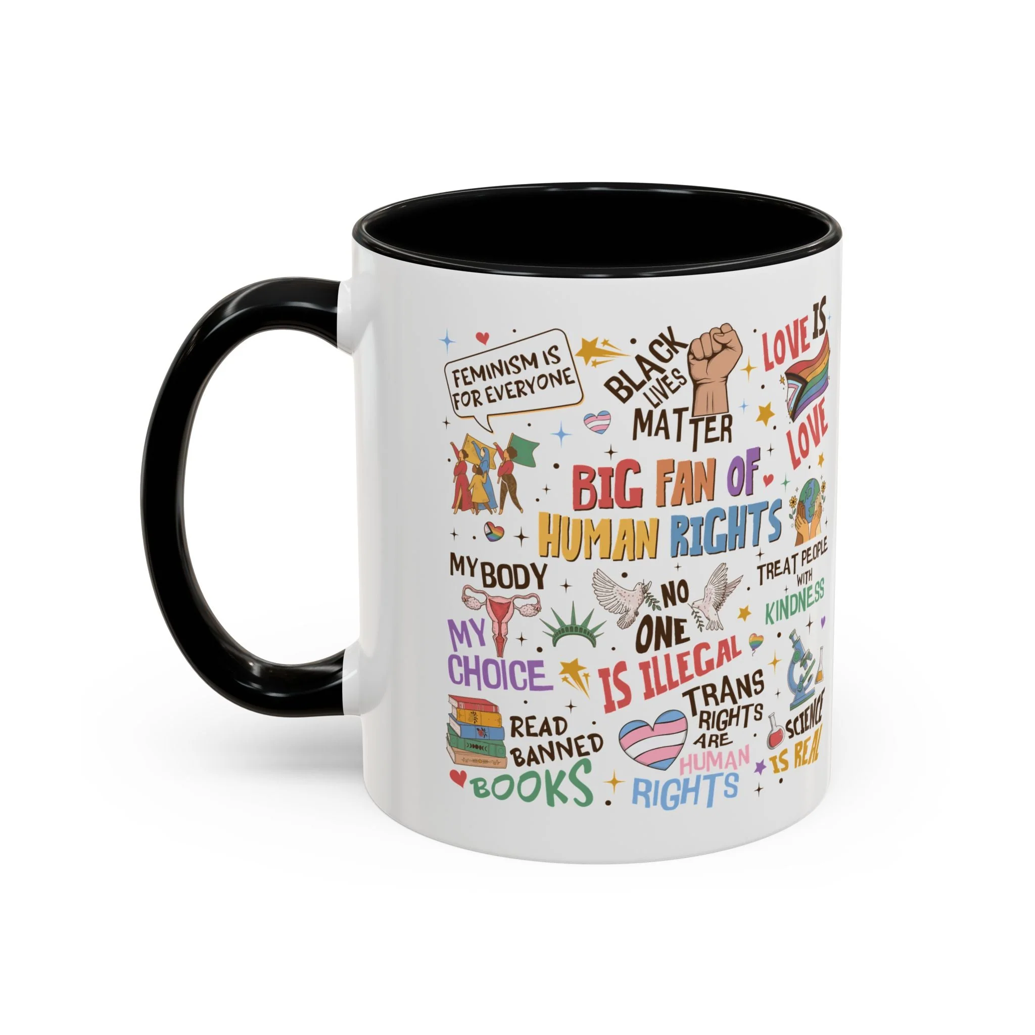 Big Fan of Human Rights Mug - Image 2