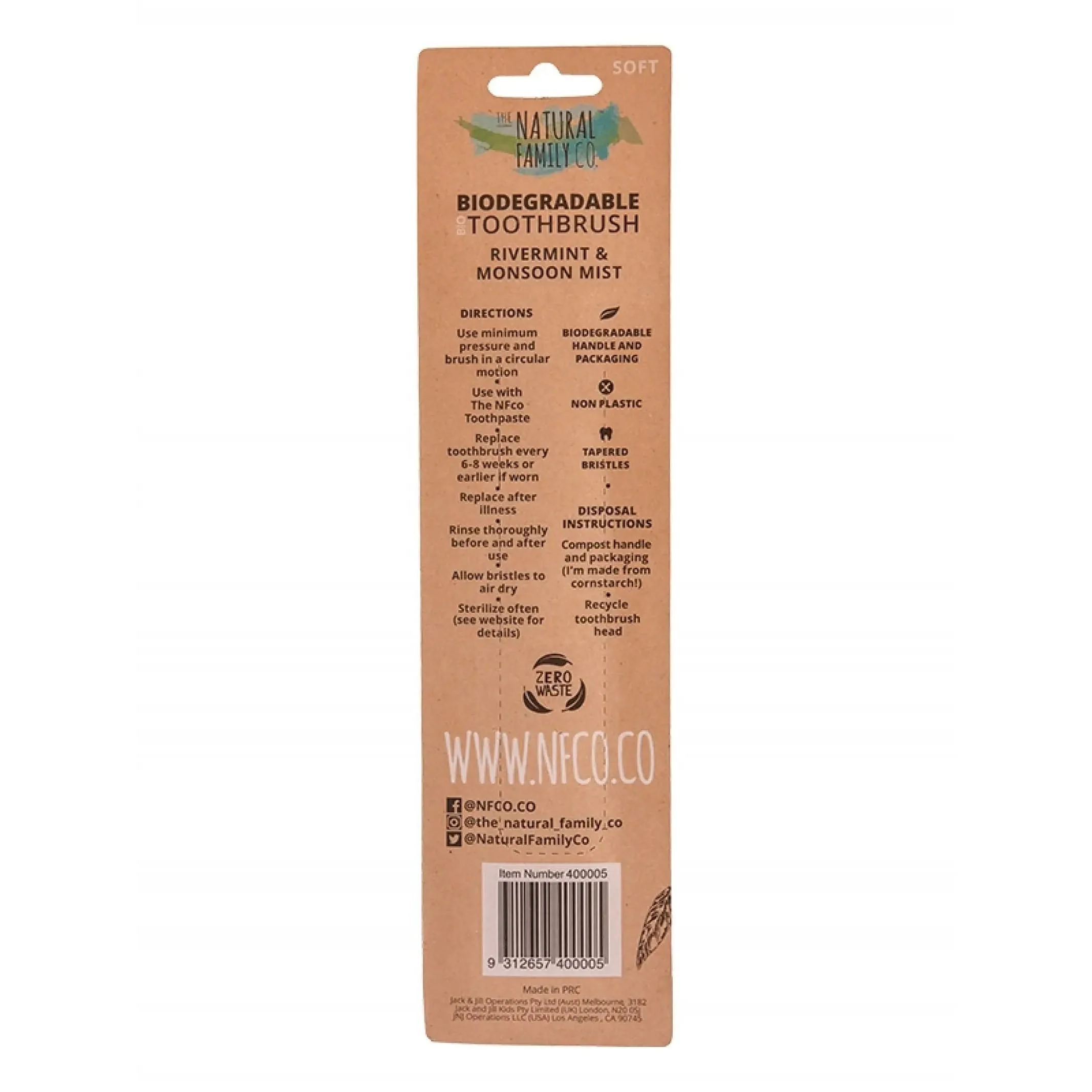 Biodegradable Toothbrush Pack of 2 - Image 2