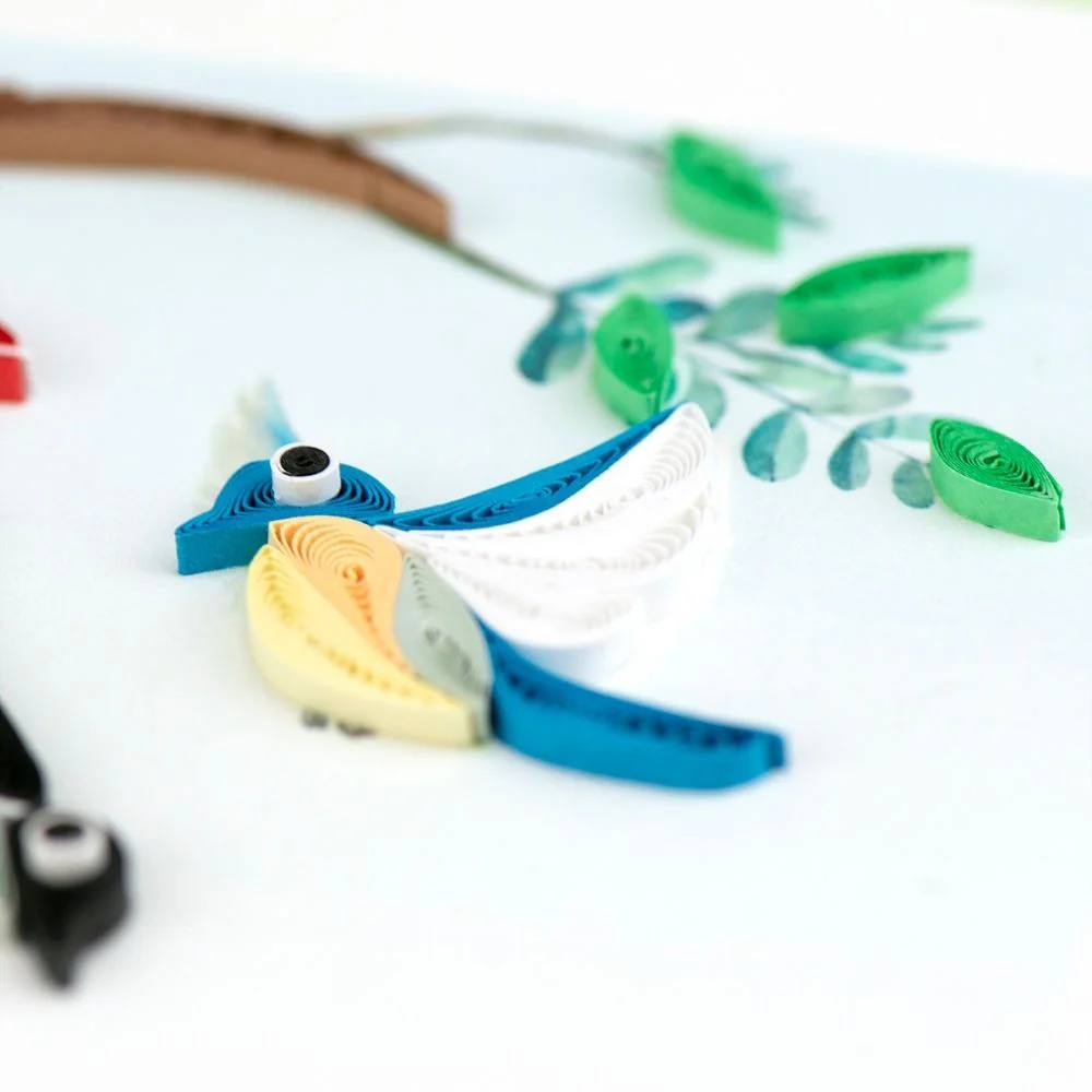 Bird Feeder Quilled Greeting Card - Image 2