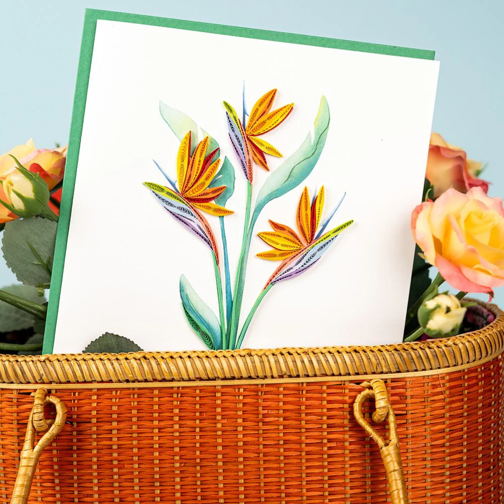 Bird of Paradise Quilled Greeting Card - Image 4