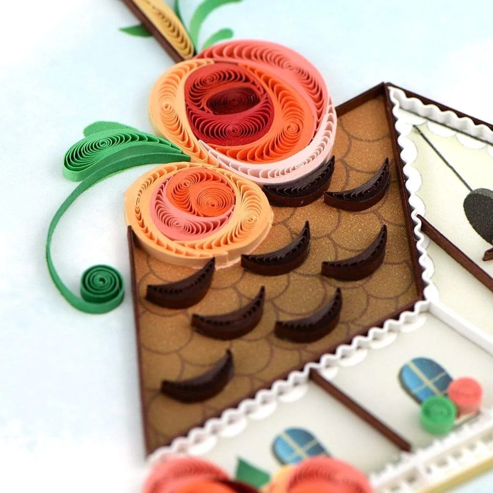 Birdhouse Quilled Greeting Card - Image 2