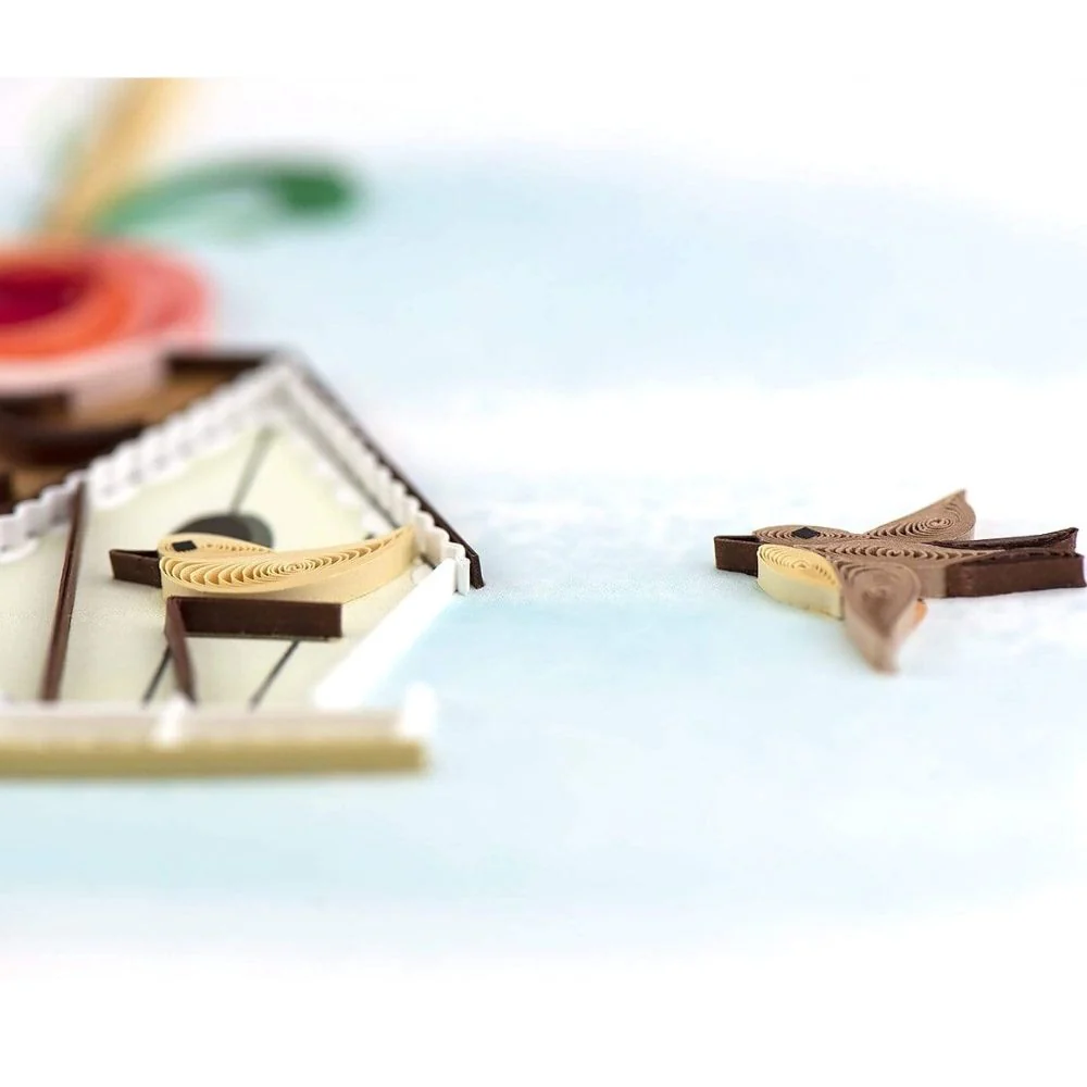 Birdhouse Quilled Greeting Card - Image 3