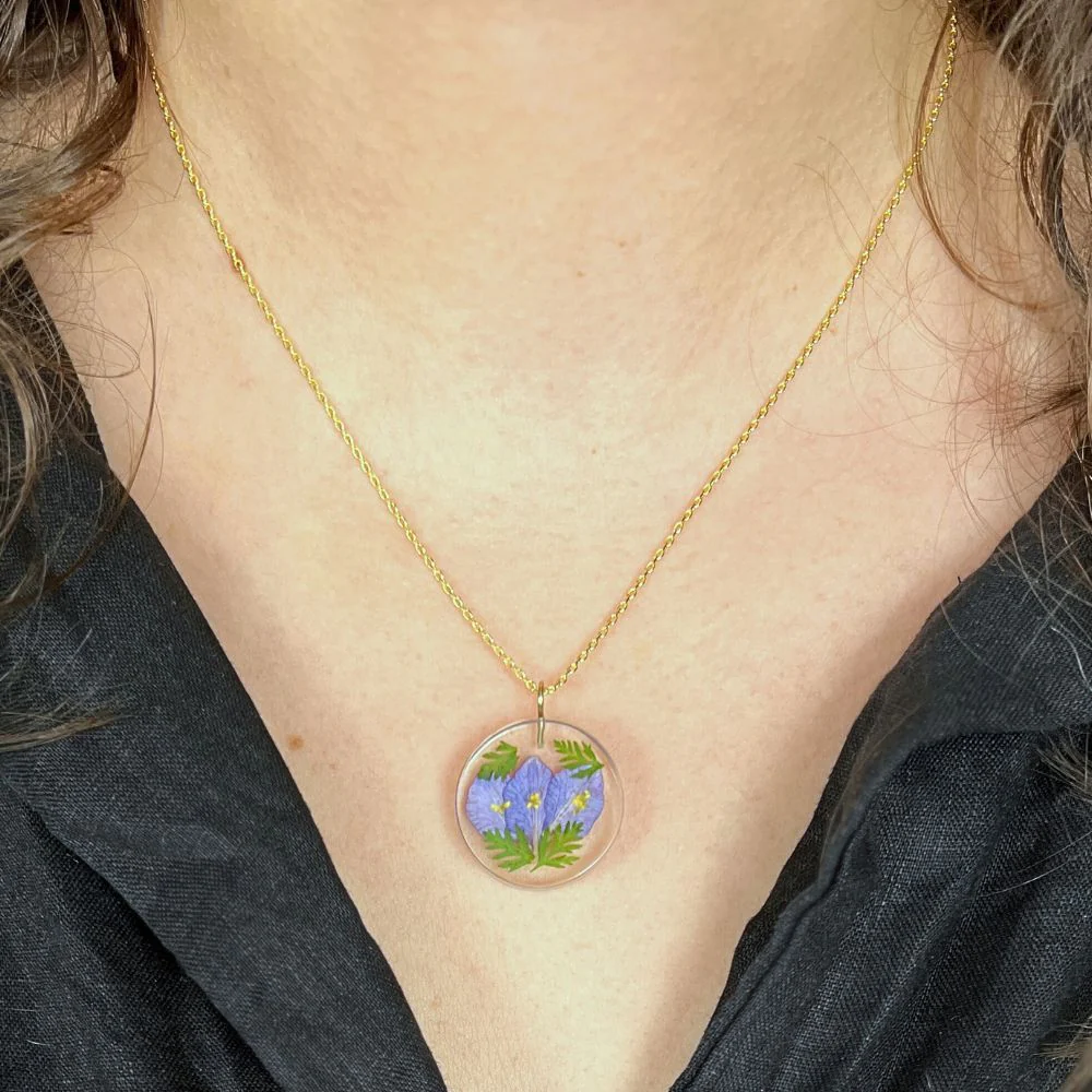 Birth Month Flower Pendant Necklace - Image 2