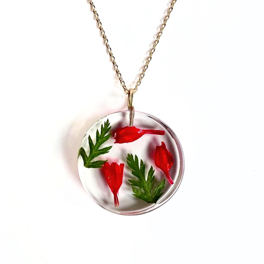 Birth Month Flower Pendant Necklace - Image 3