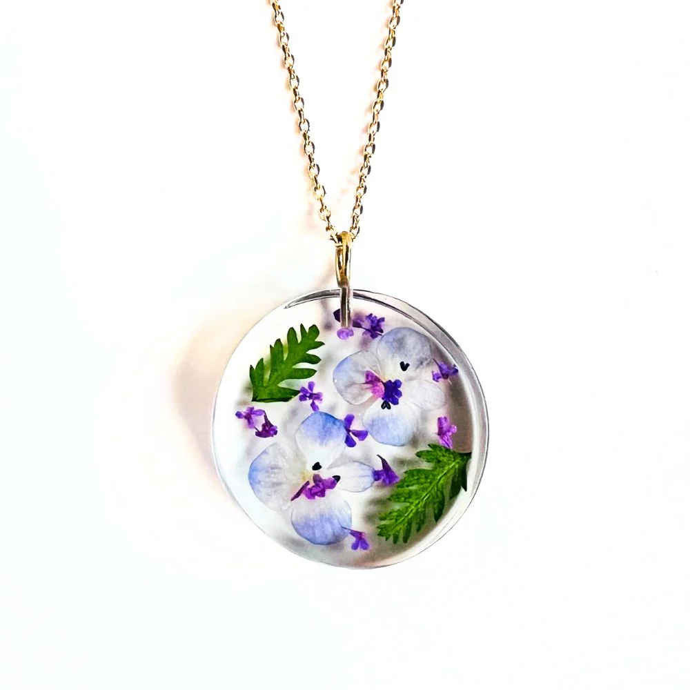 Birth Month Flower Pendant Necklace - Image 4