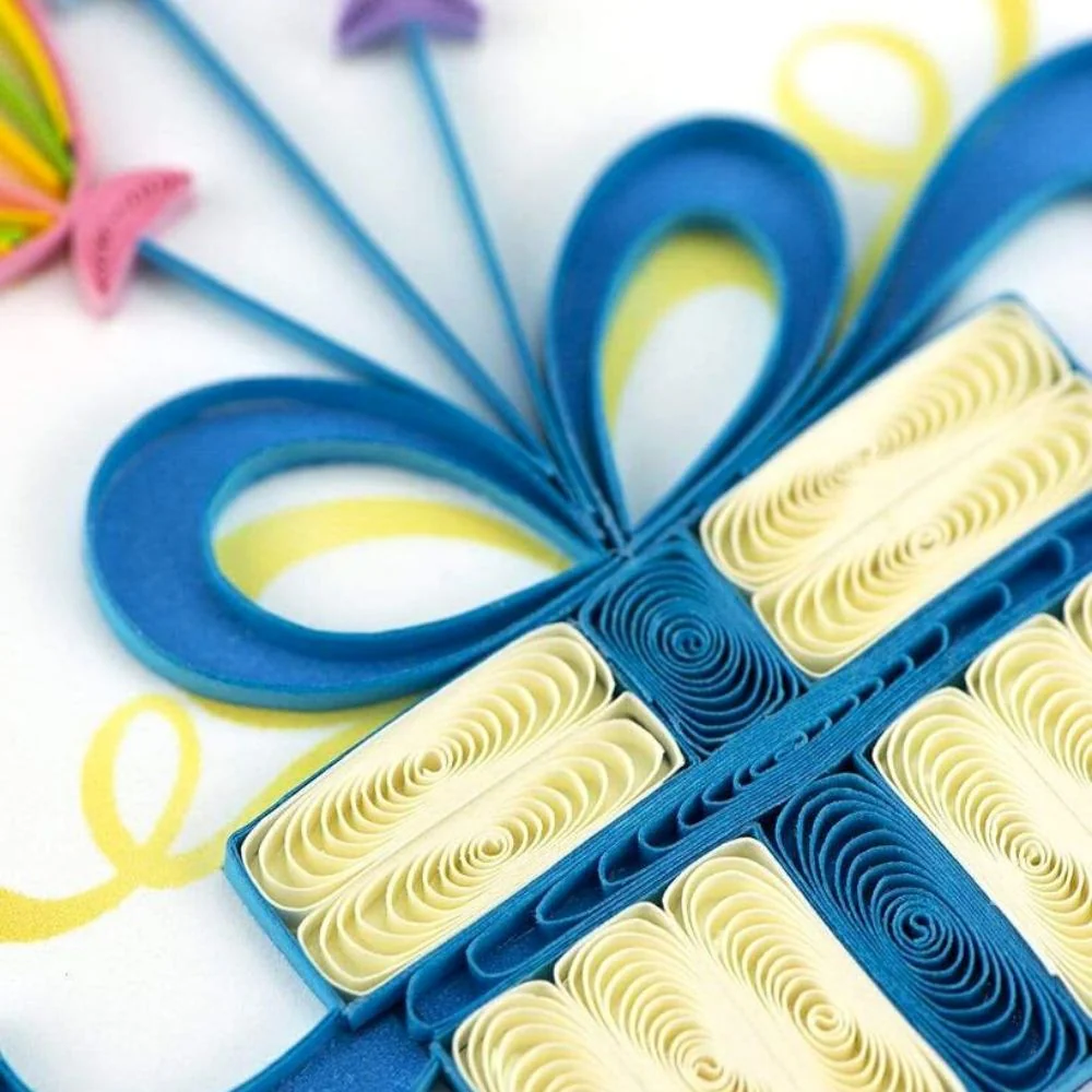 Birthday Balloon Surprise Quilled Greeting Card - Image 2