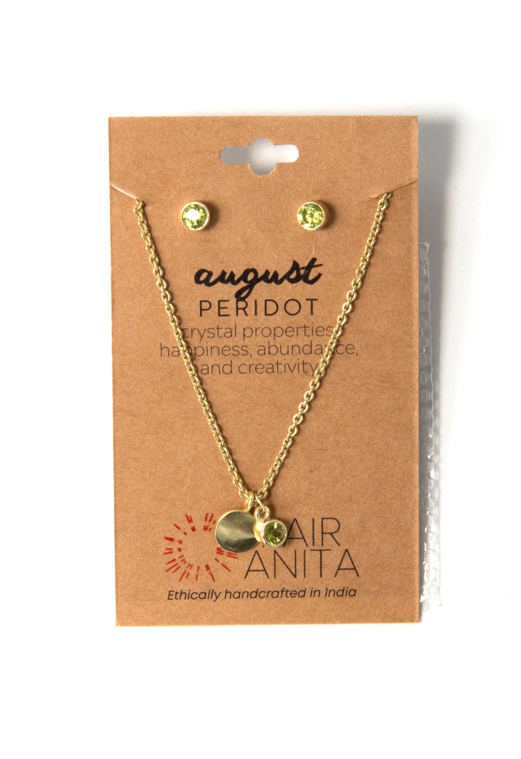 Birthstone Crystal Necklace and Earring Set - Image 13