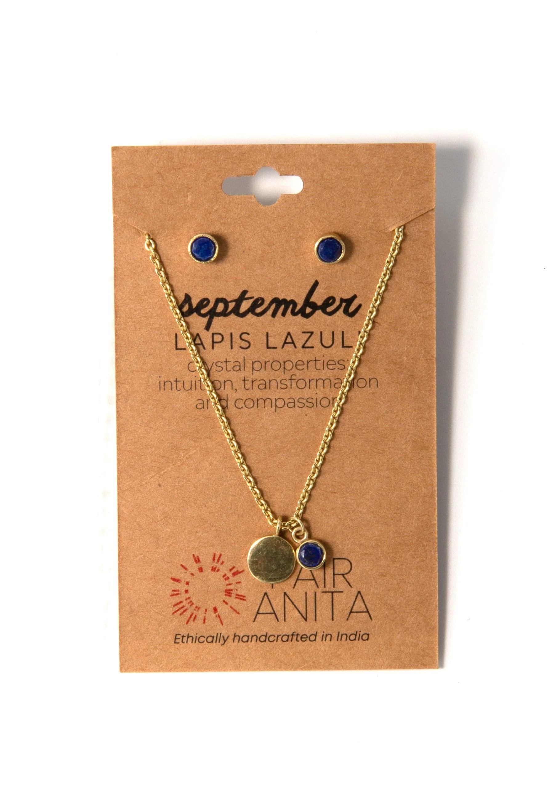 Birthstone Crystal Necklace and Earring Set - Image 14
