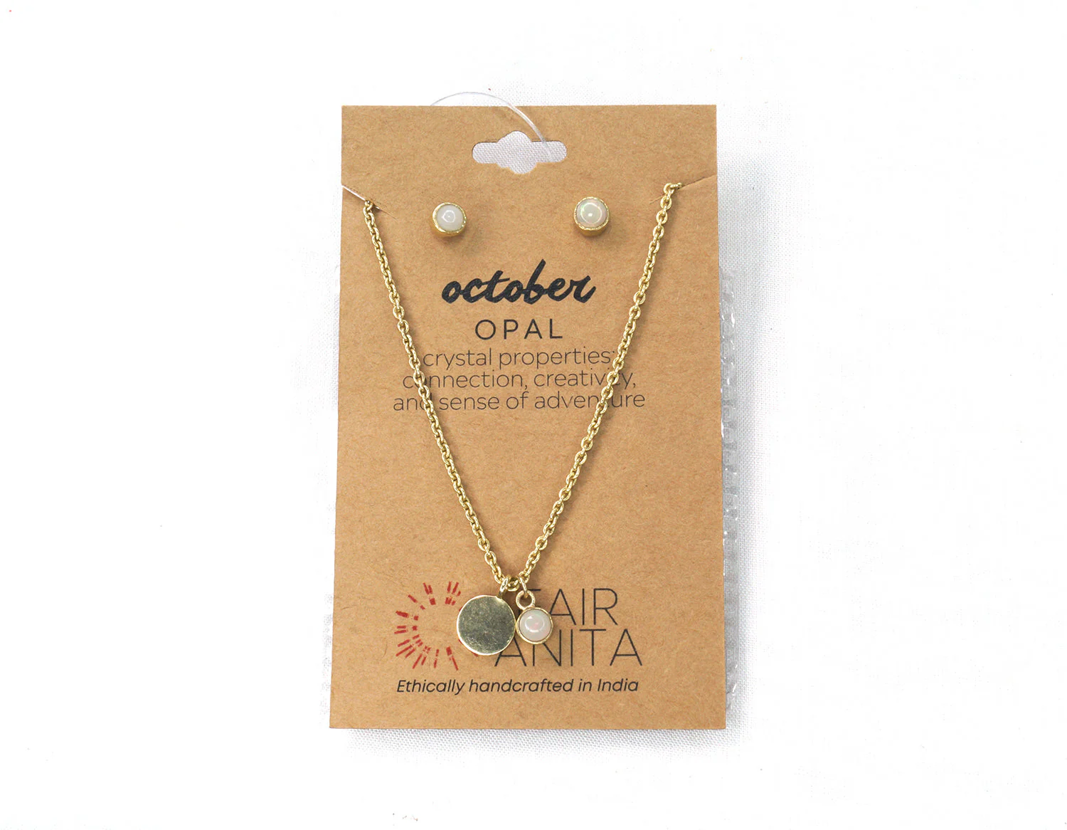 Birthstone Crystal Necklace and Earring Set - Image 15