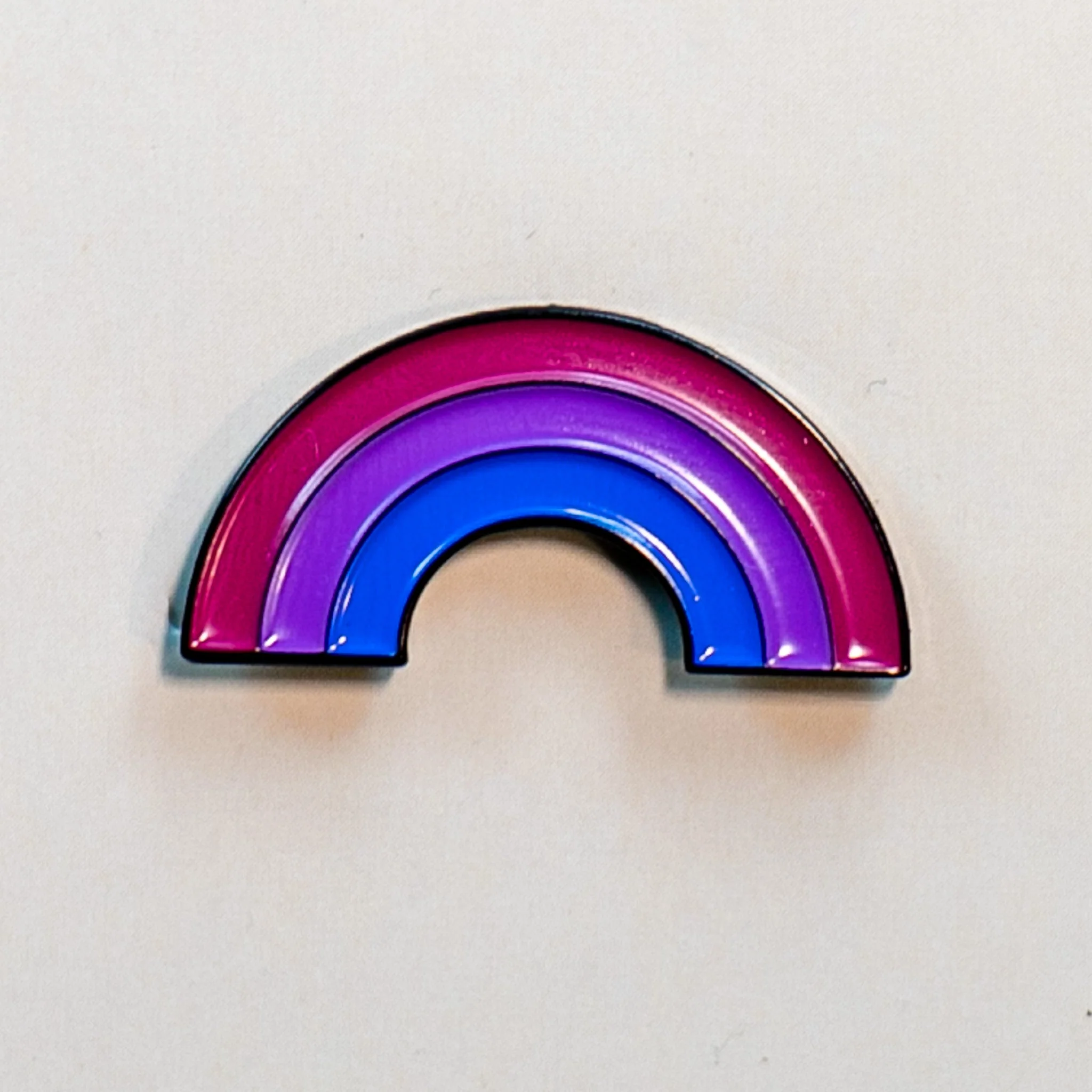 Bisexual Rainbow Enamel Pin - Image 2