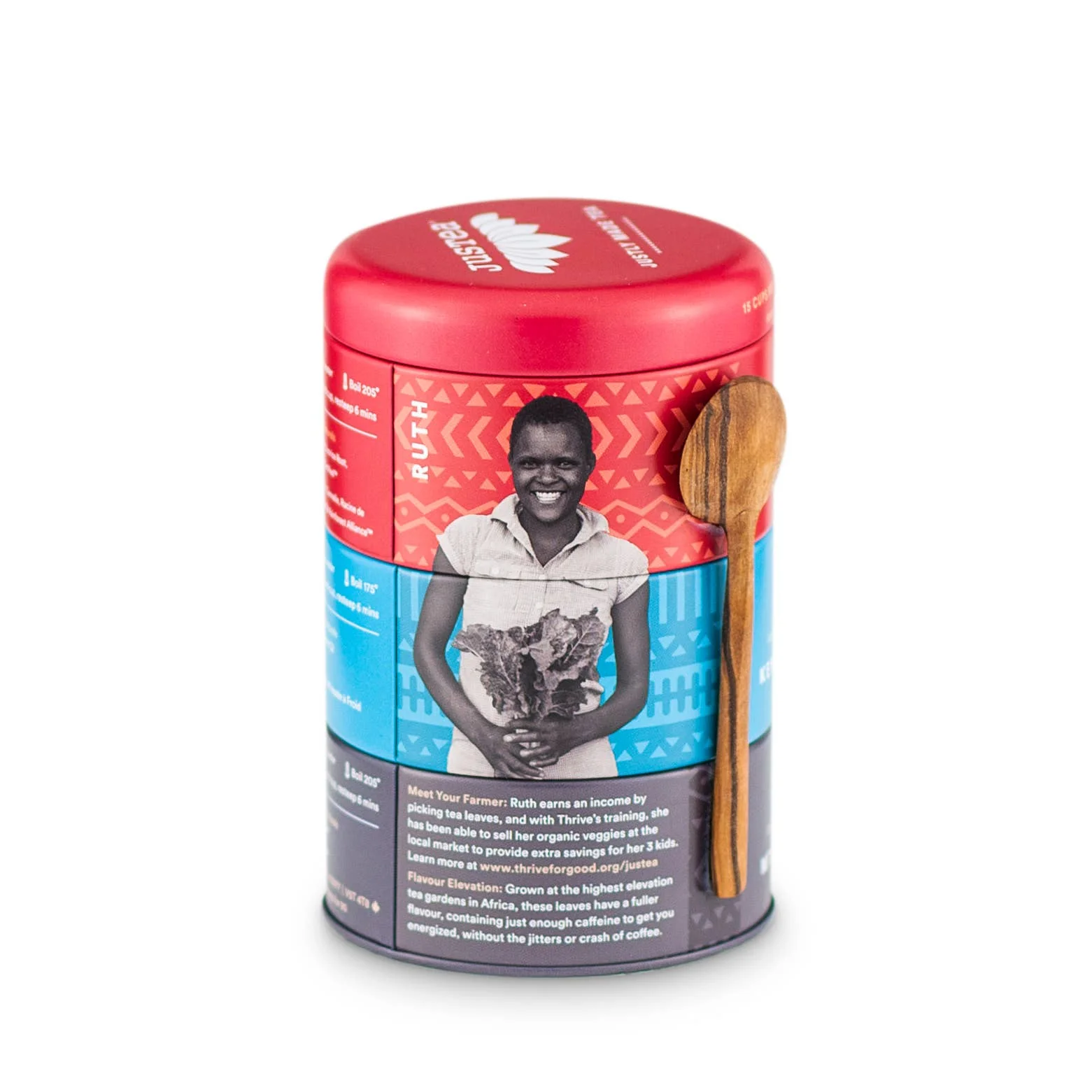 Black Tea Trio Tin & Spoon - Organic, Fair-Trade Tea Gift - Image 2