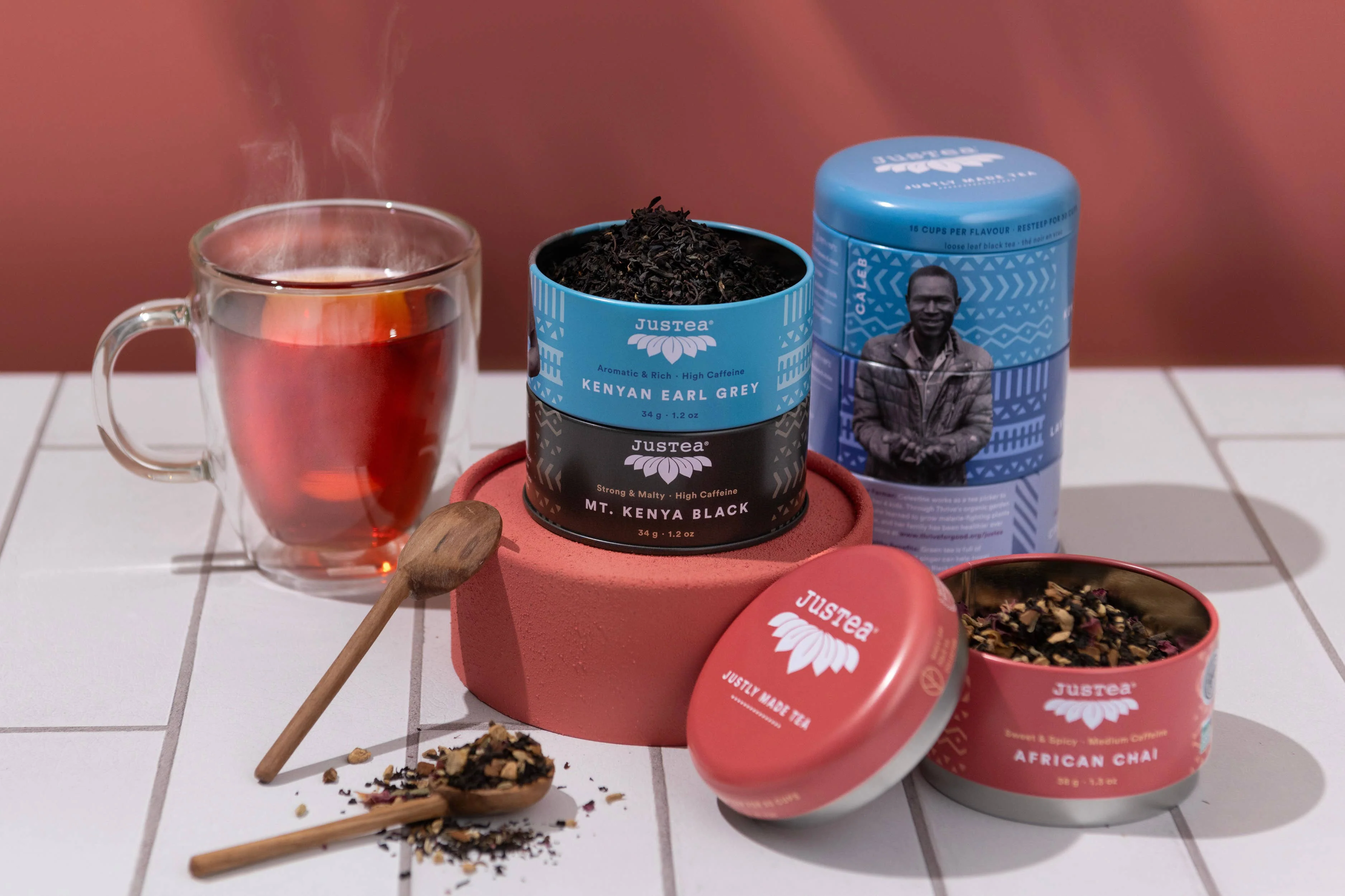 Black Tea Trio Tin & Spoon - Organic, Fair-Trade Tea Gift - Image 6