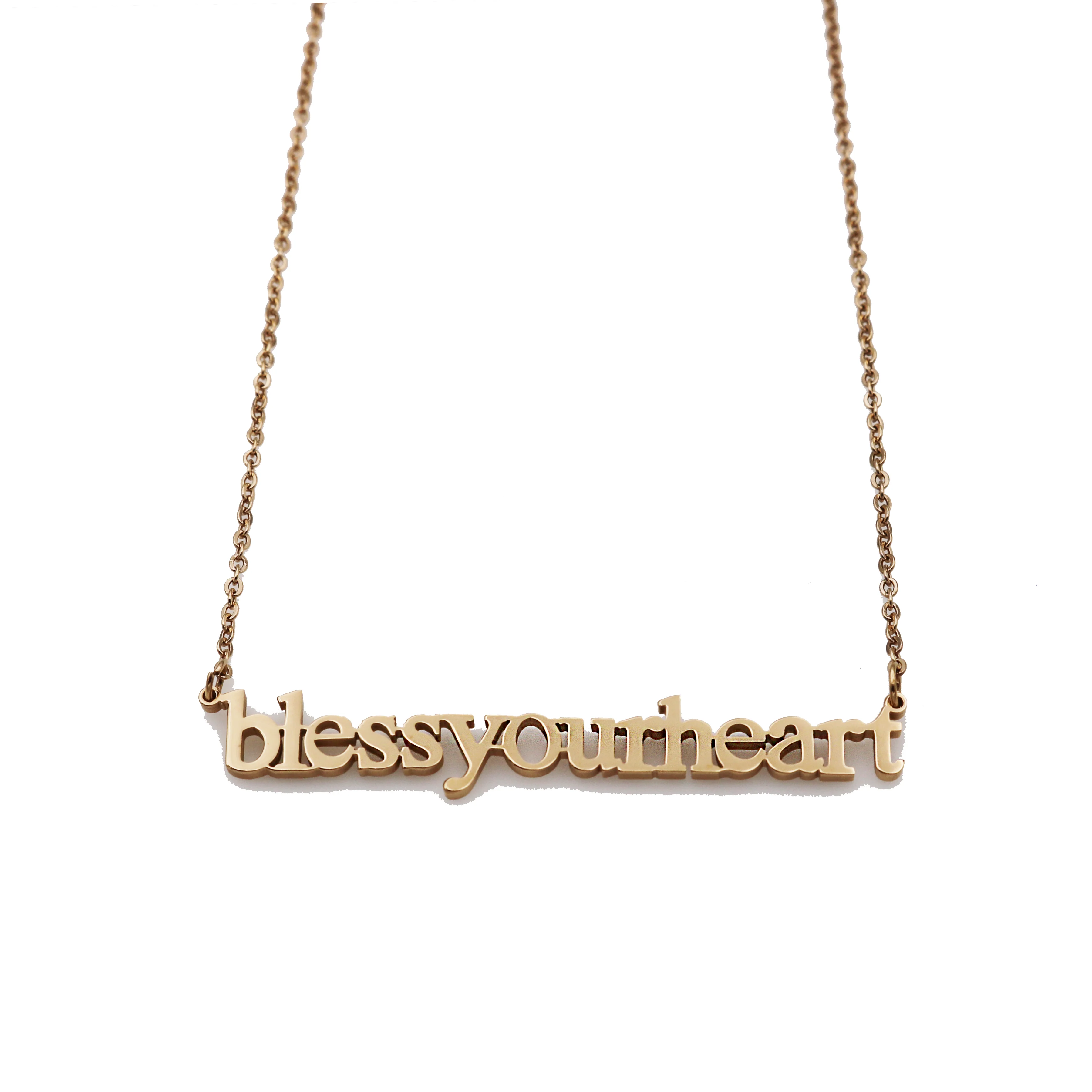 Bless Your Heart Cutout Necklace - Image 3