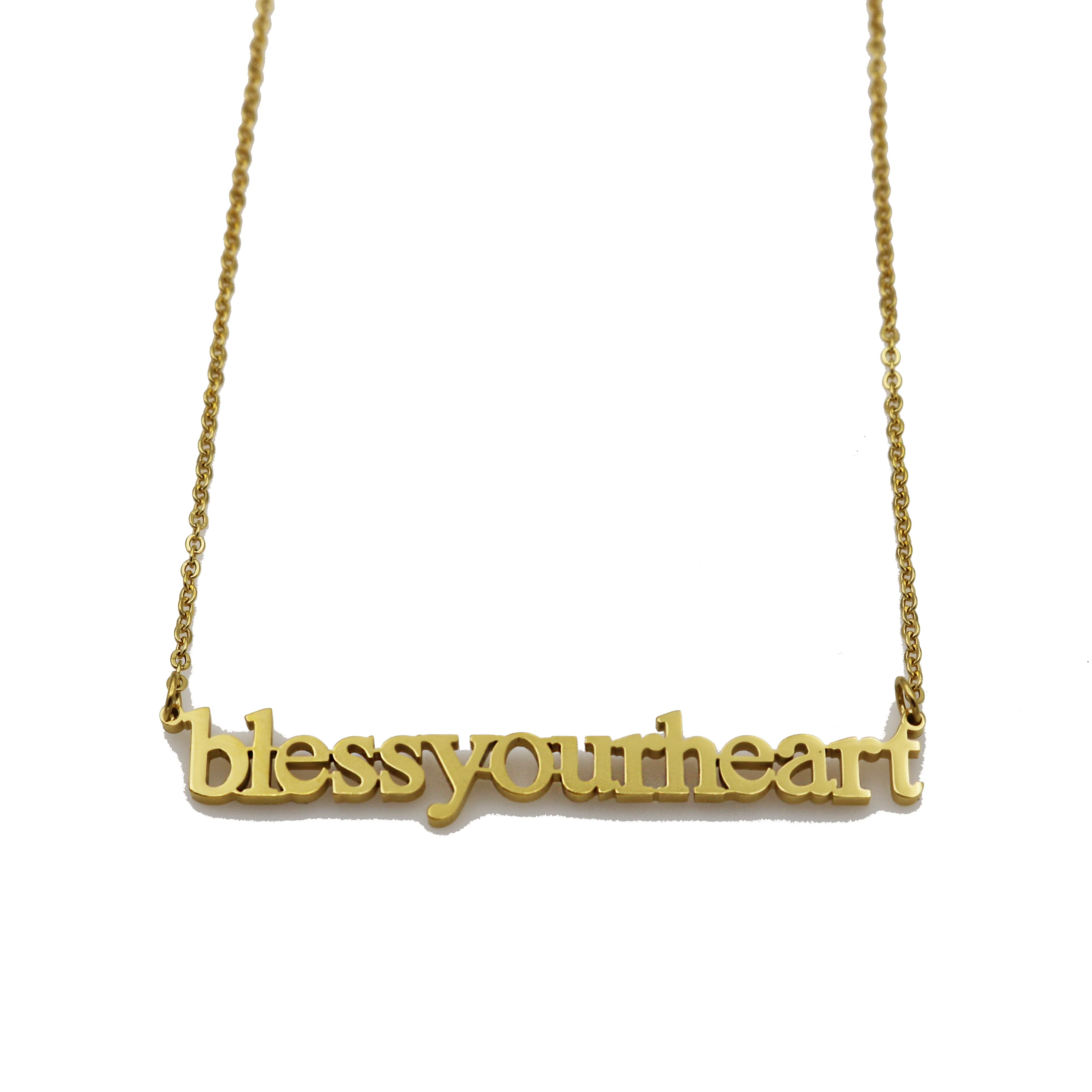 Bless Your Heart Cutout Necklace - Image 4