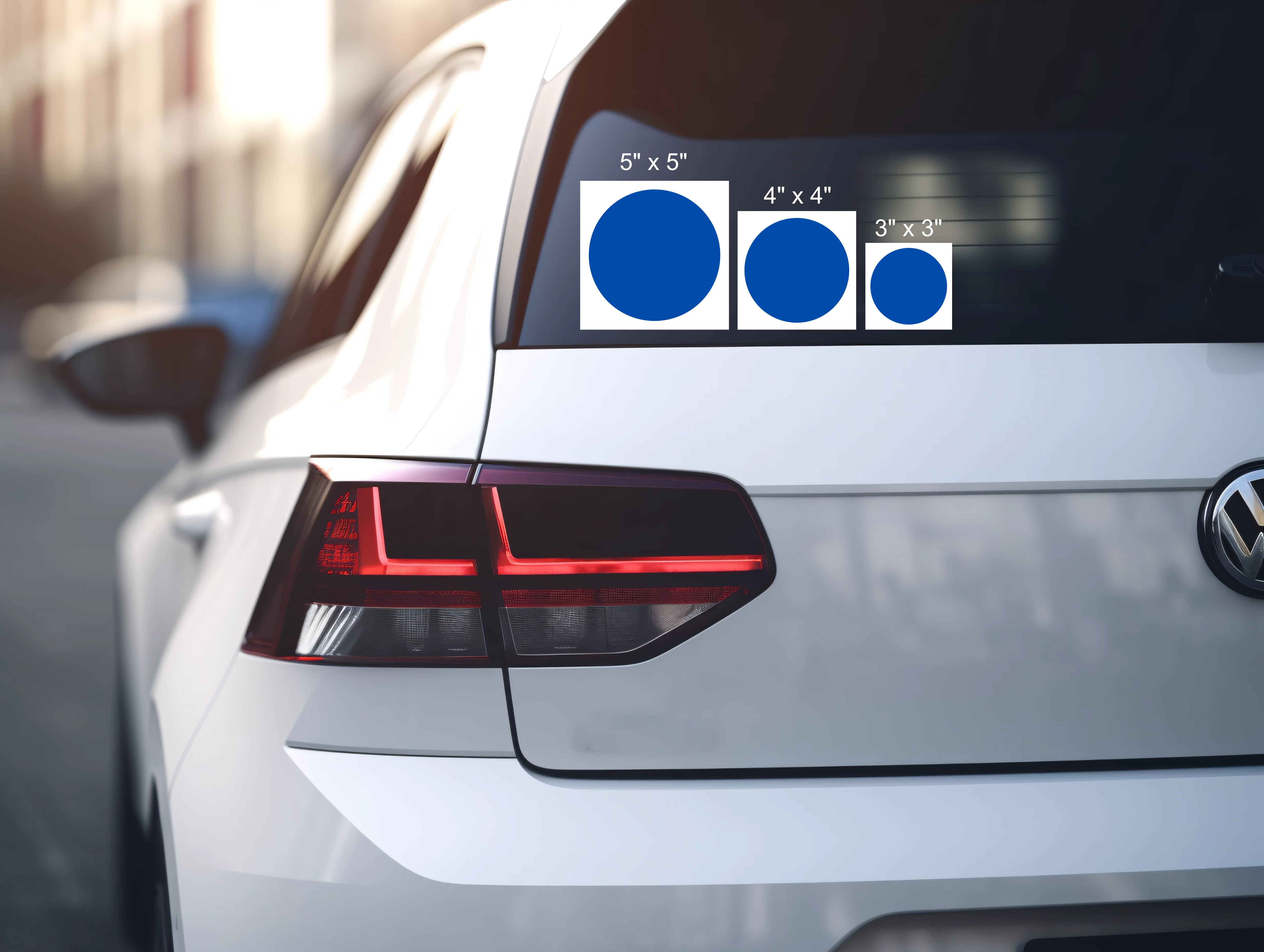 Blue Dot in Red State - Car Window Cling - Image 2