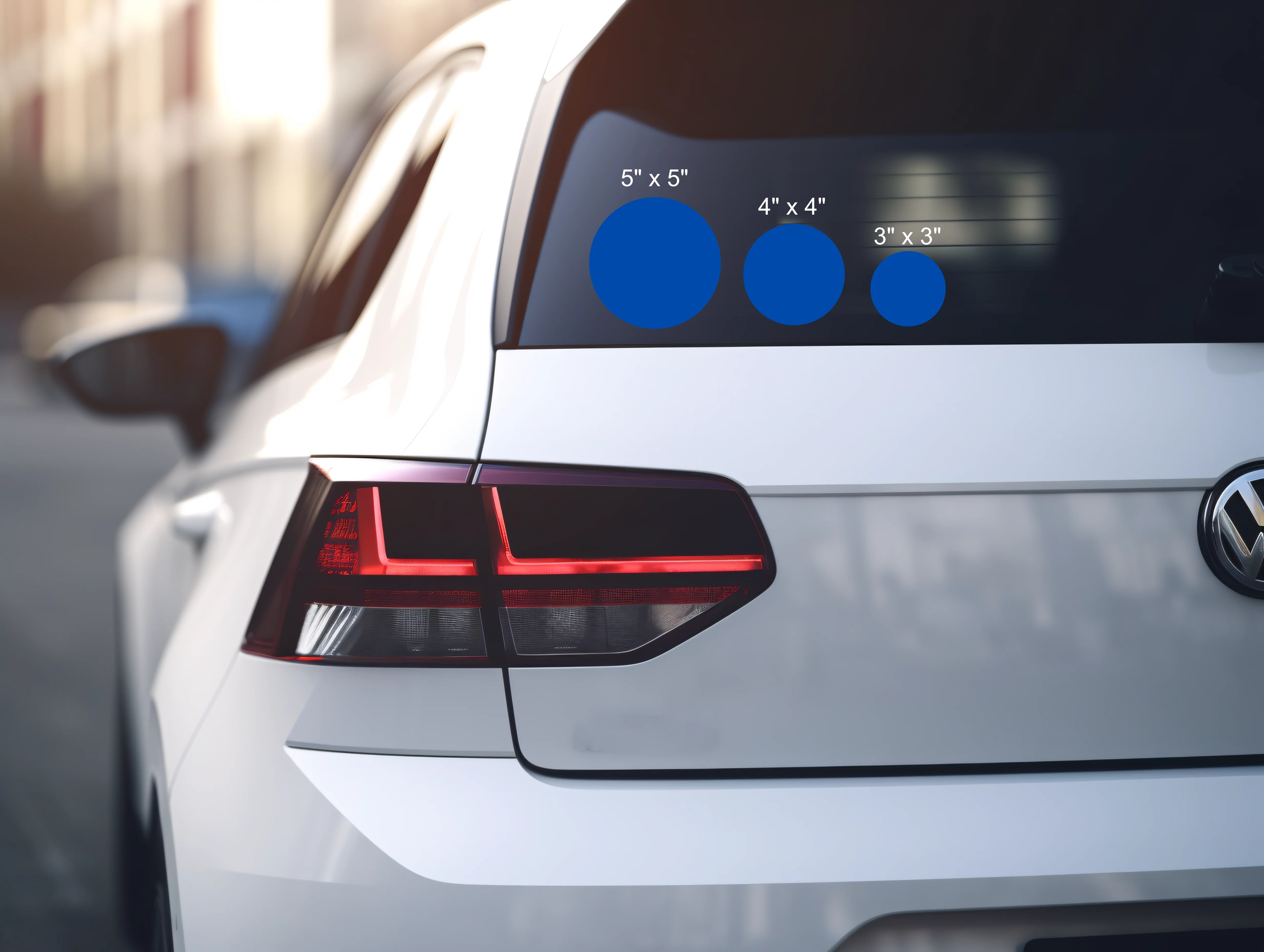 Blue Dot in Red State - Car Window Cling - Image 3