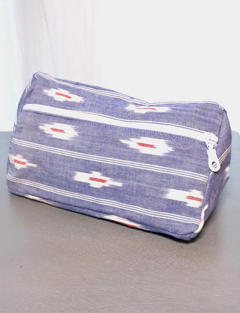 Blue Ikat Toiletry Bag - Image 2