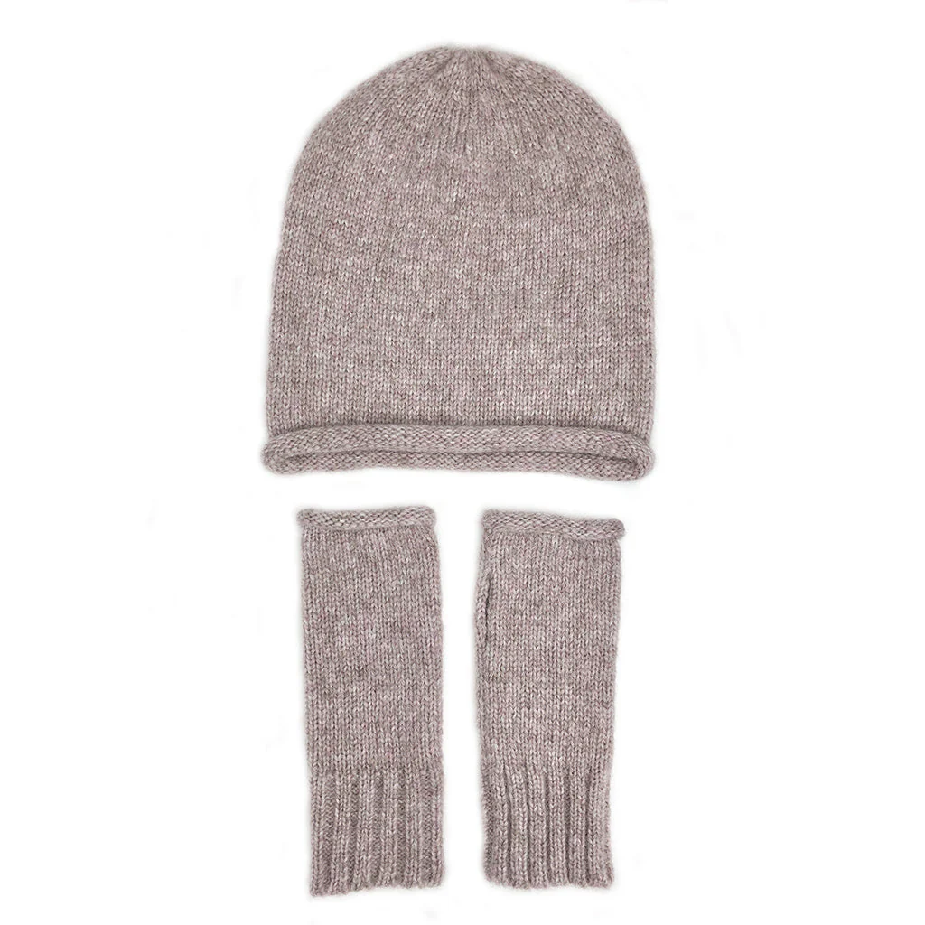Blush Essential Knit Alpaca Gloves - Image 3