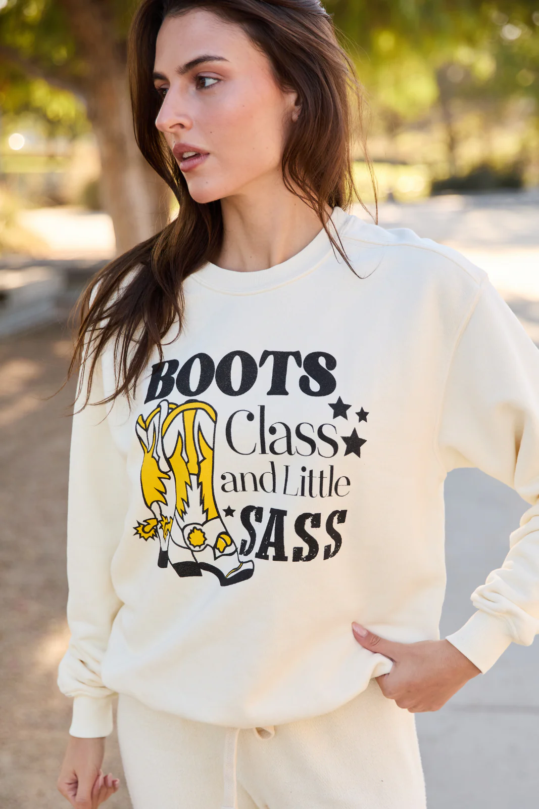 Boots Class and Little Sass Pullover - Image 3