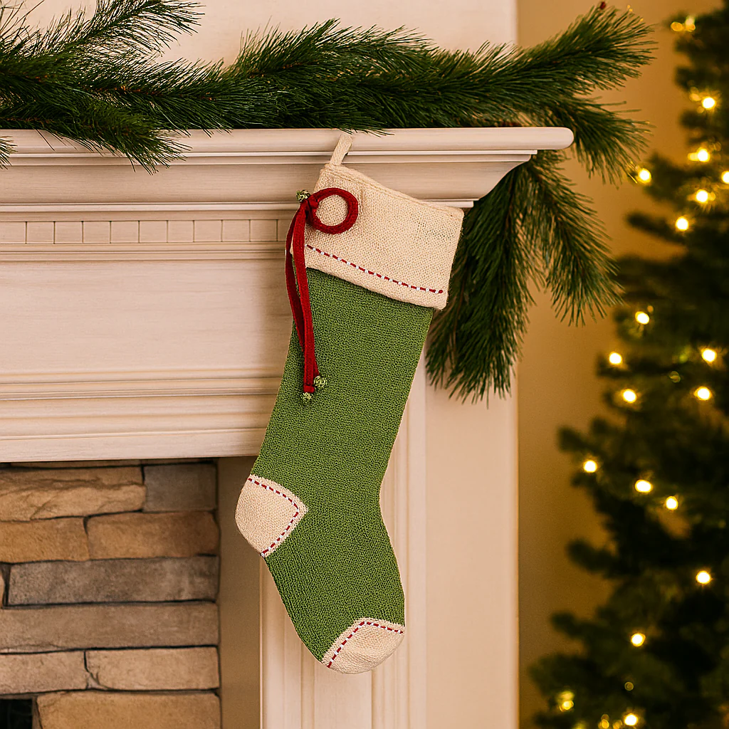 Bow Stocking, Green - Image 2