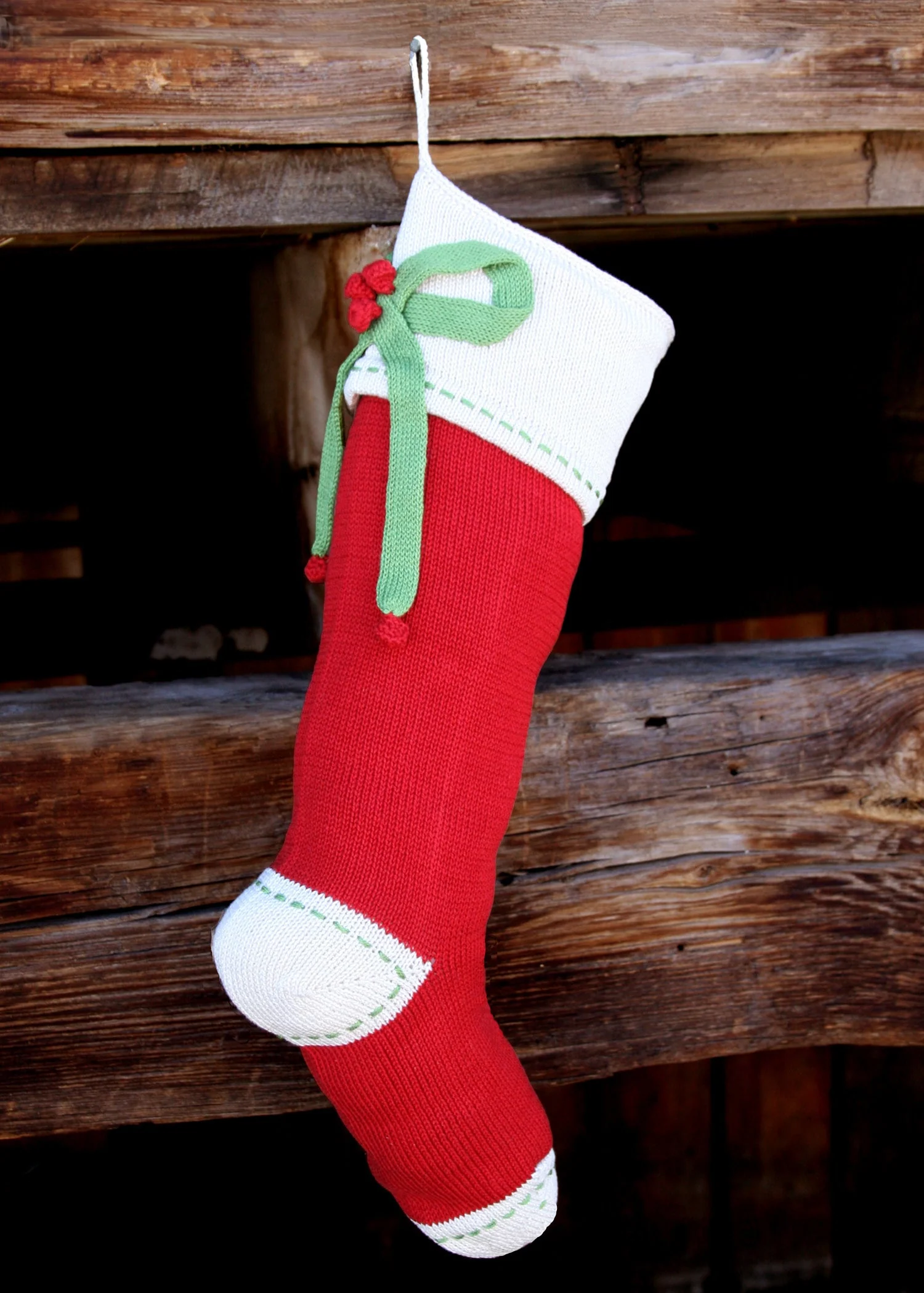 Bow Stocking, Red - Image 3
