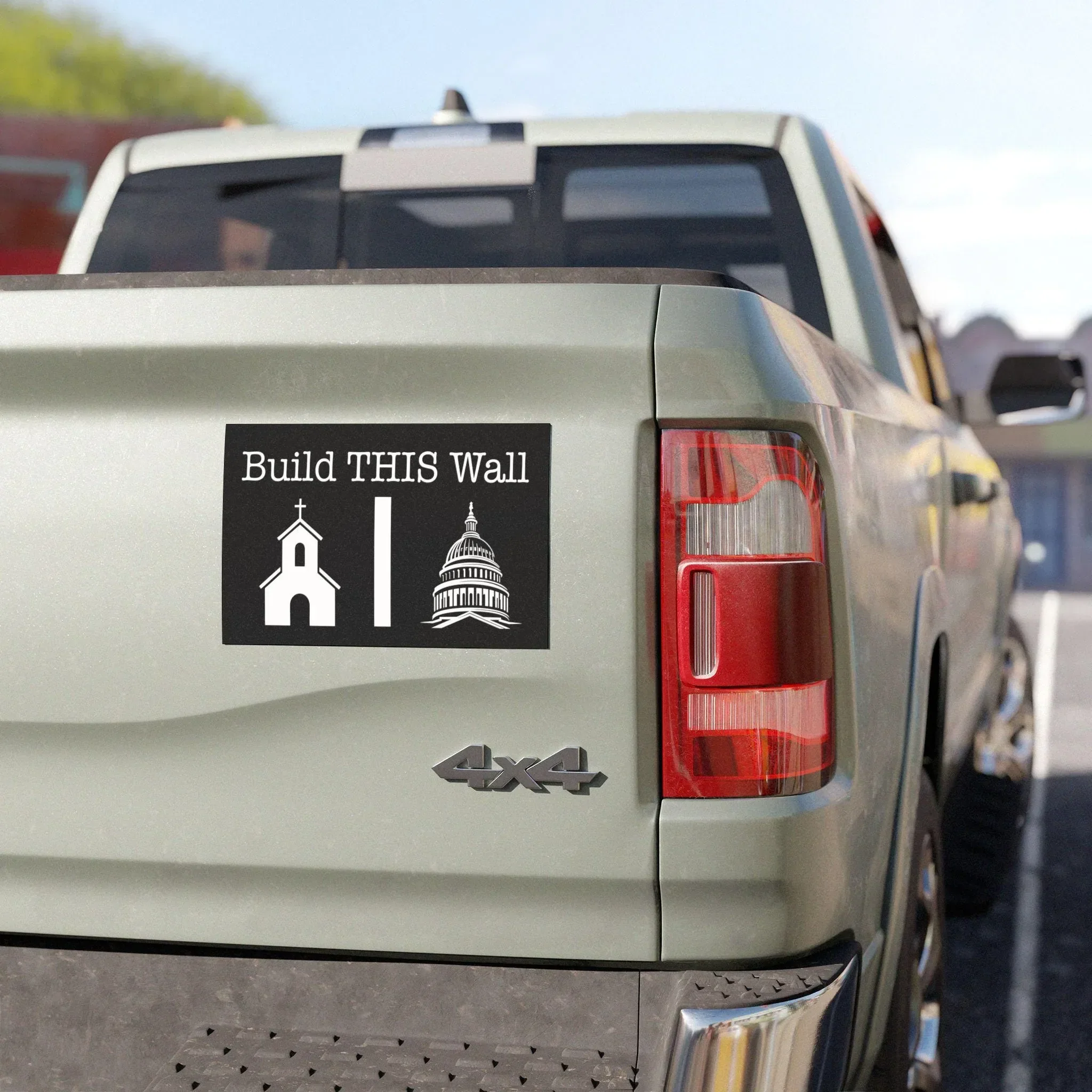 Build This Wall Car Magnet - Image 2