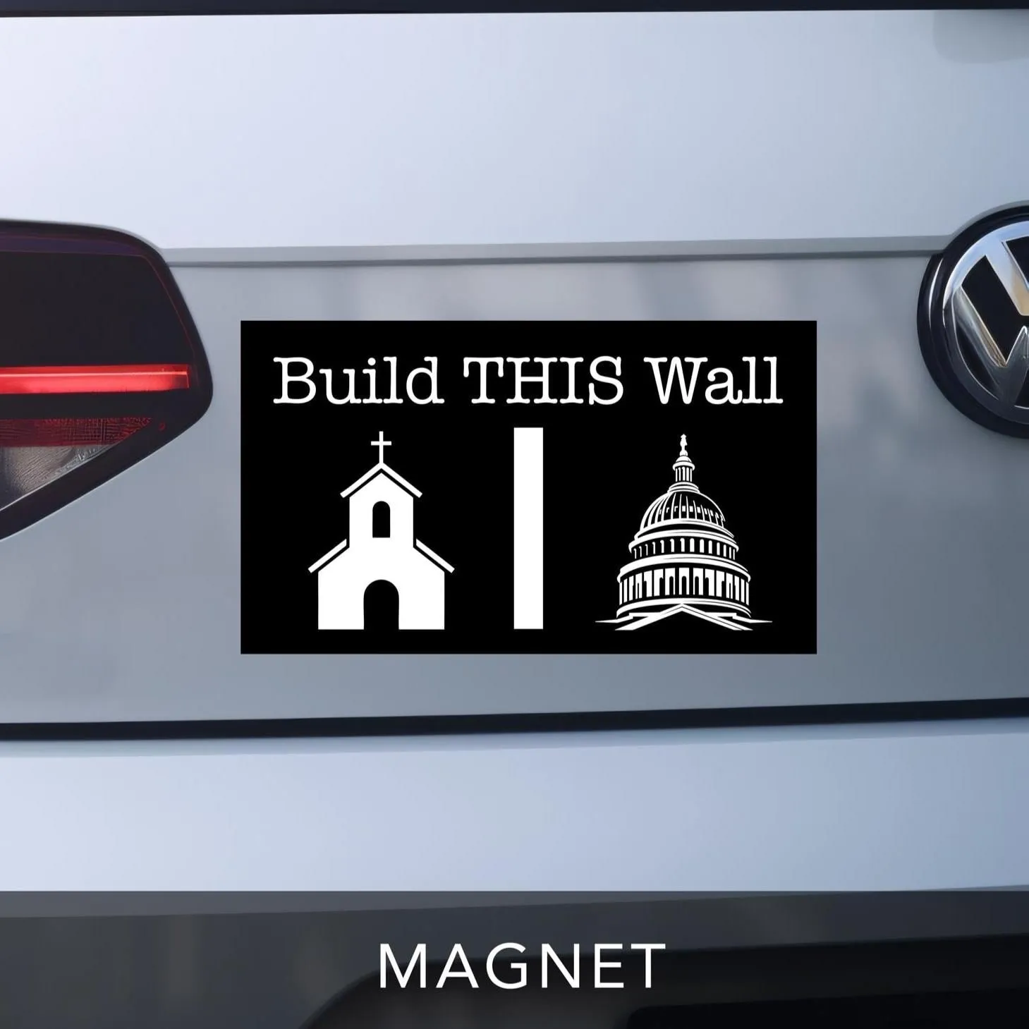 Build This Wall Car Magnet - Image 3