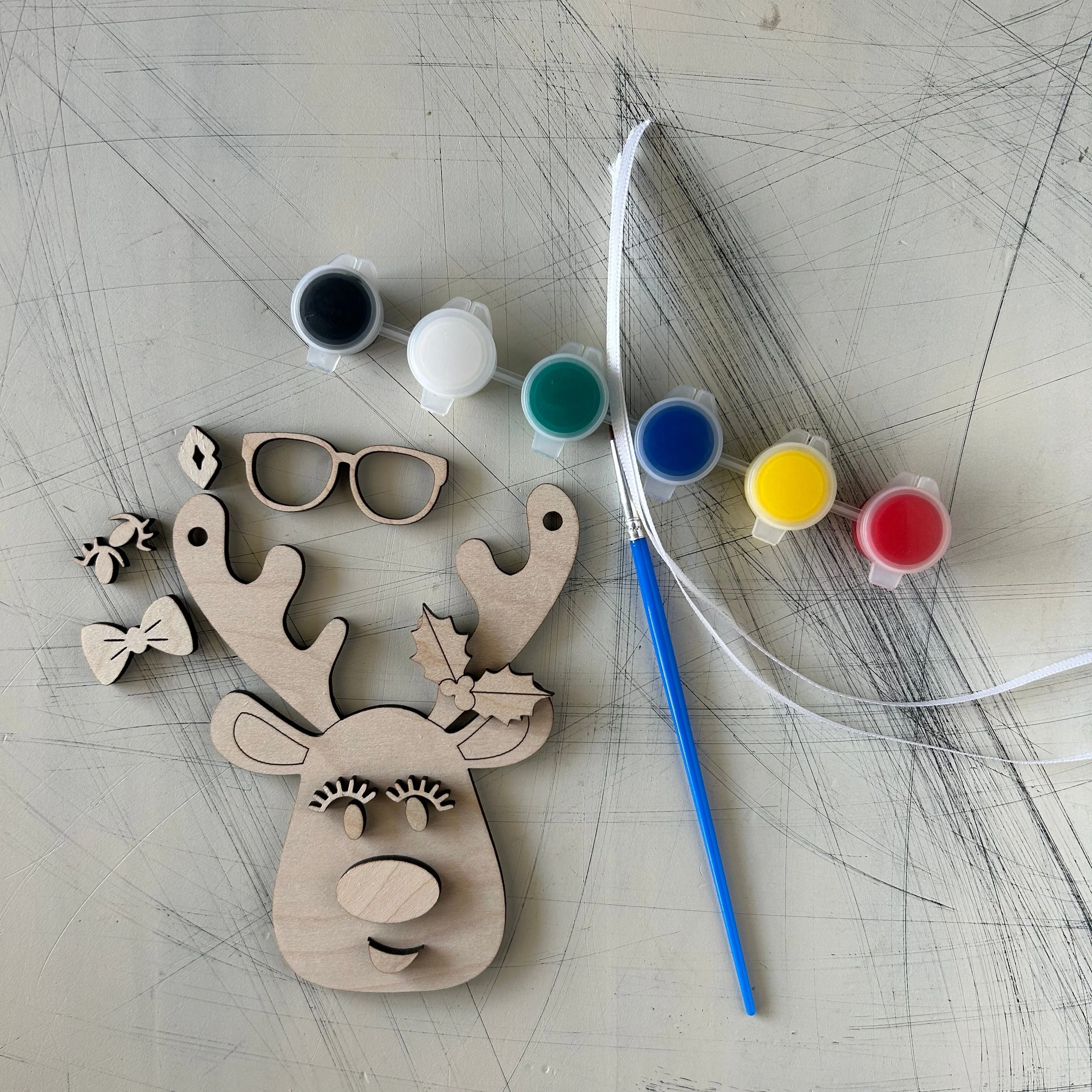 Build Your Own Reindeer Ornament Paint Kit - Image 5