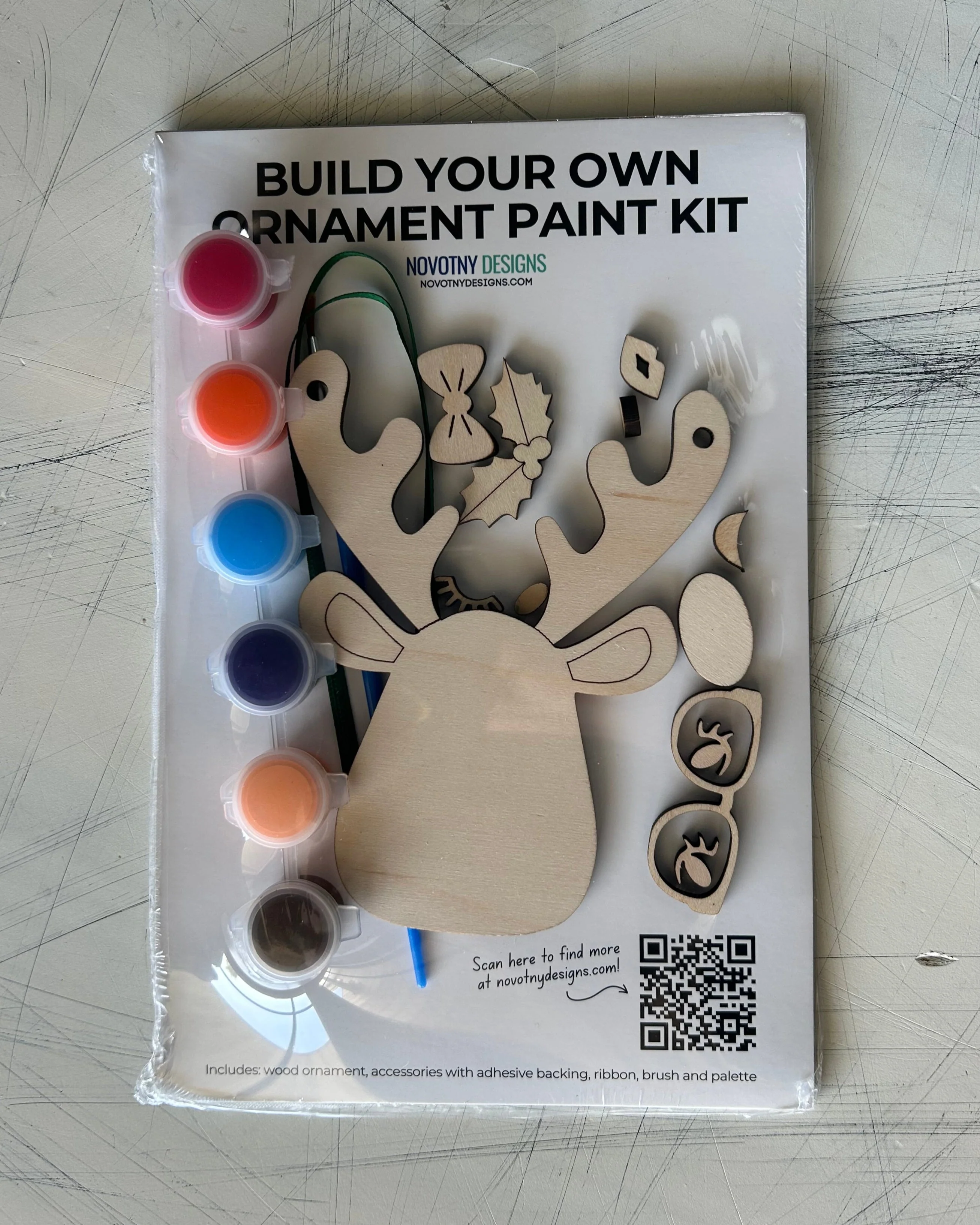 Build Your Own Reindeer Ornament Paint Kit - Image 7