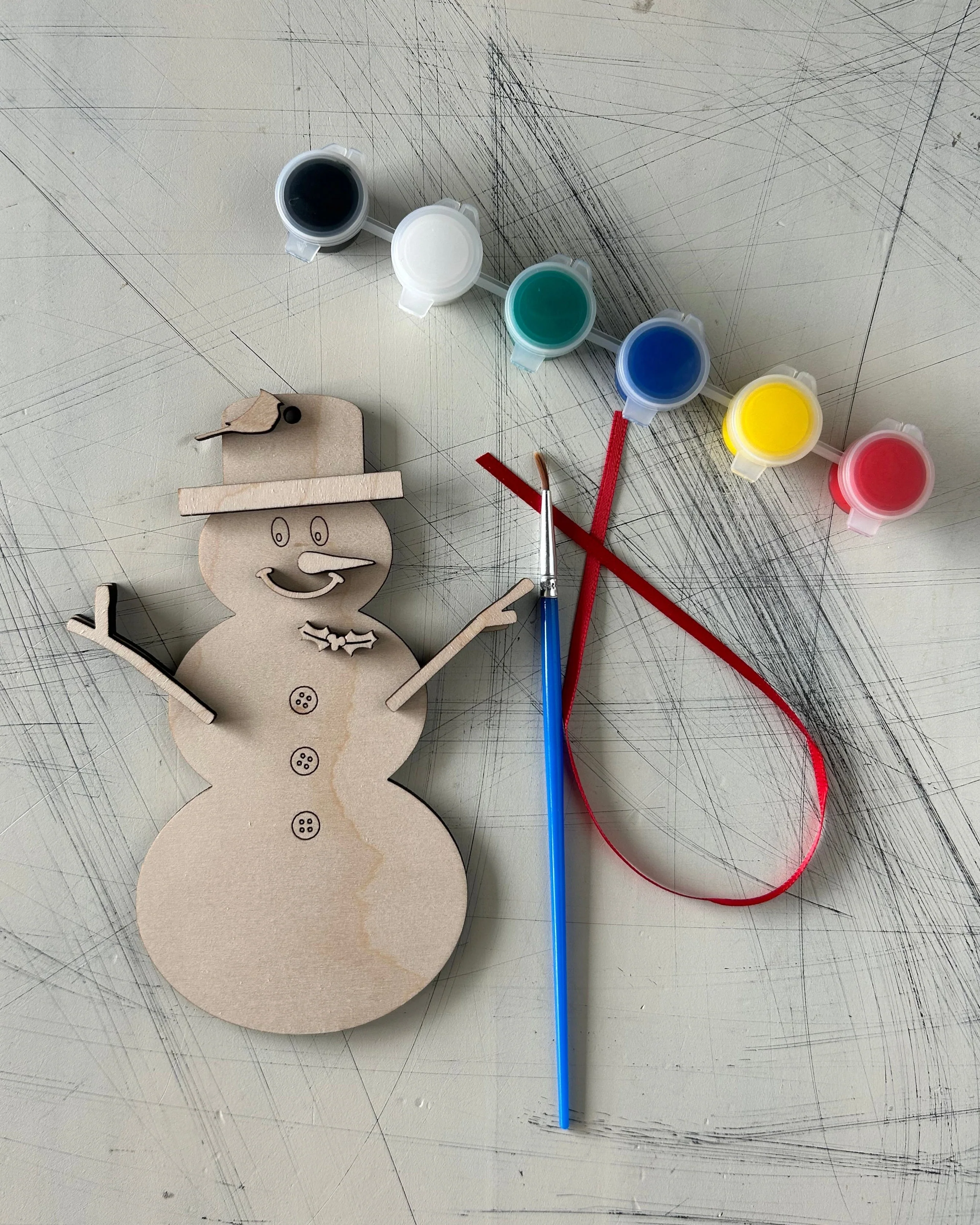 Build Your Own Snowman Ornament Paint Kit - Image 4