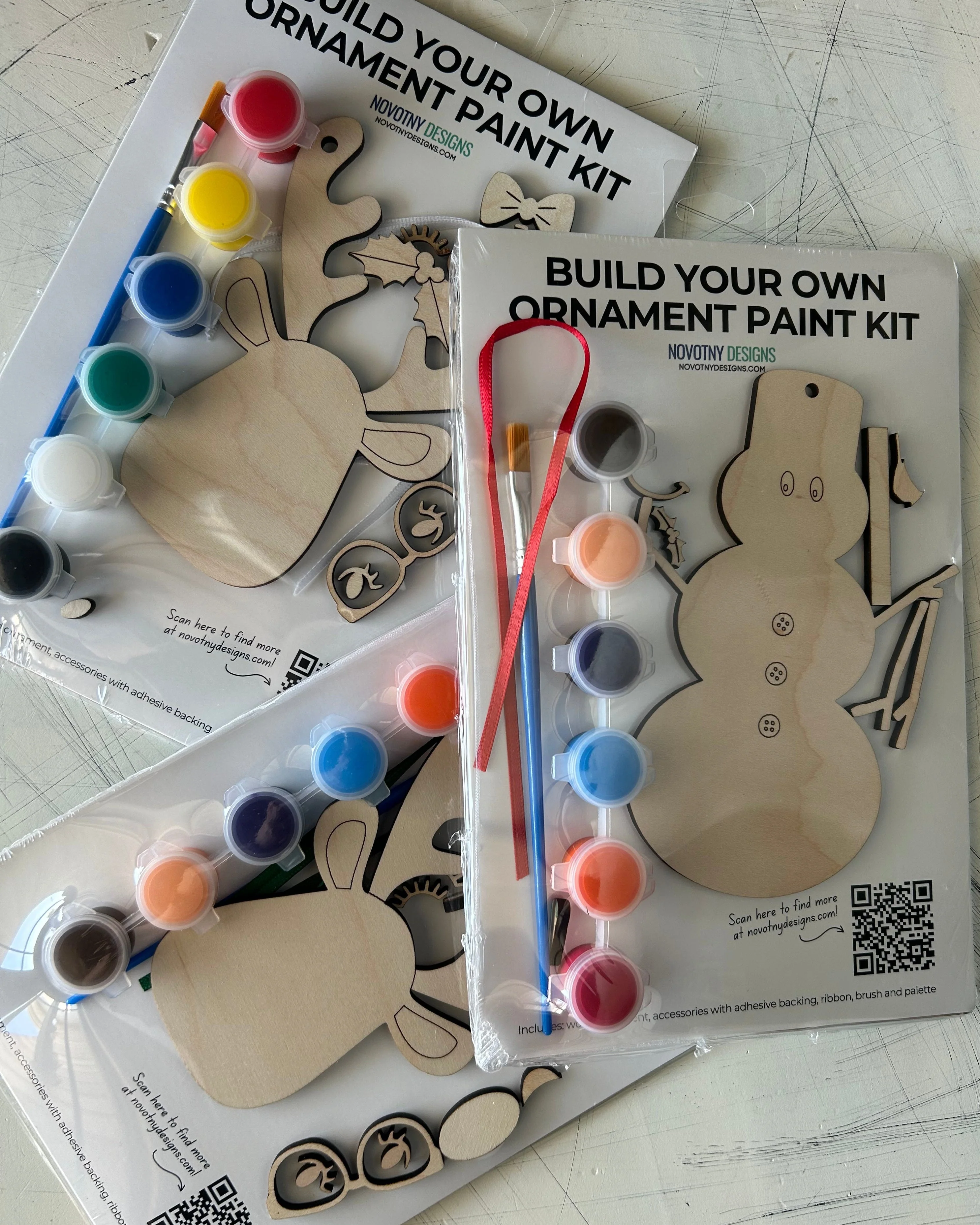 Build Your Own Snowman Ornament Paint Kit - Image 6