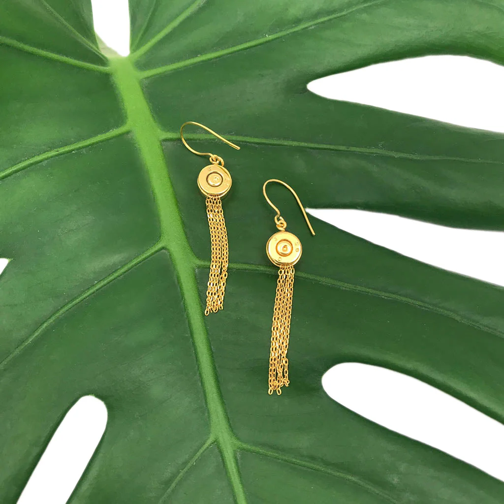 Bullet Tassel Earrings - Image 4