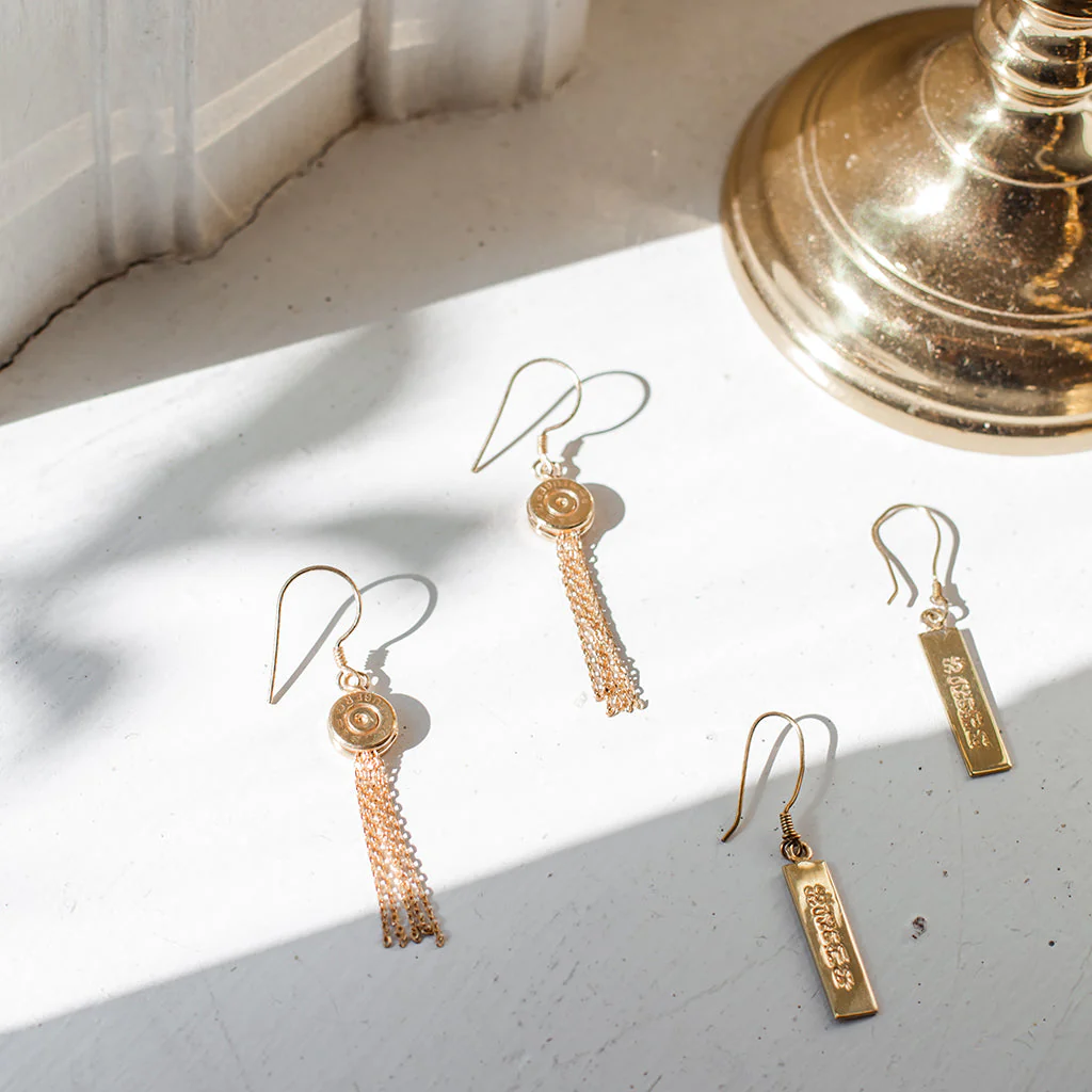 Bullet Tassel Earrings - Image 5