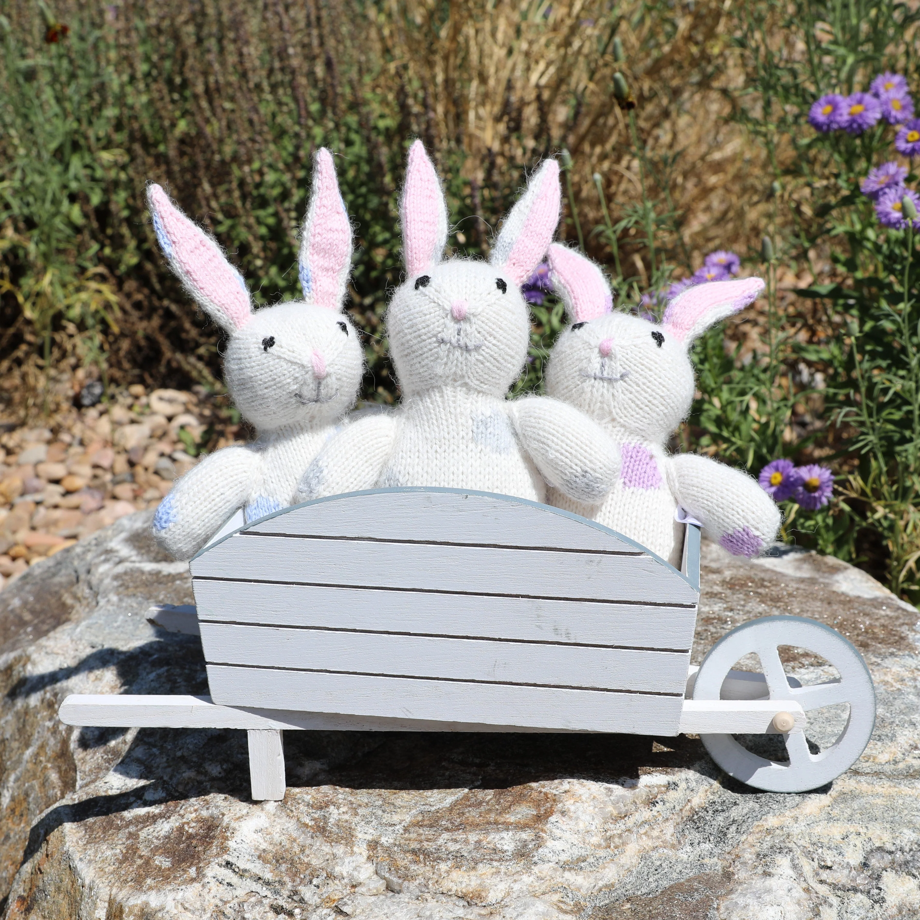 Bunnies with Pastel Spots, set of 3 - Image 2