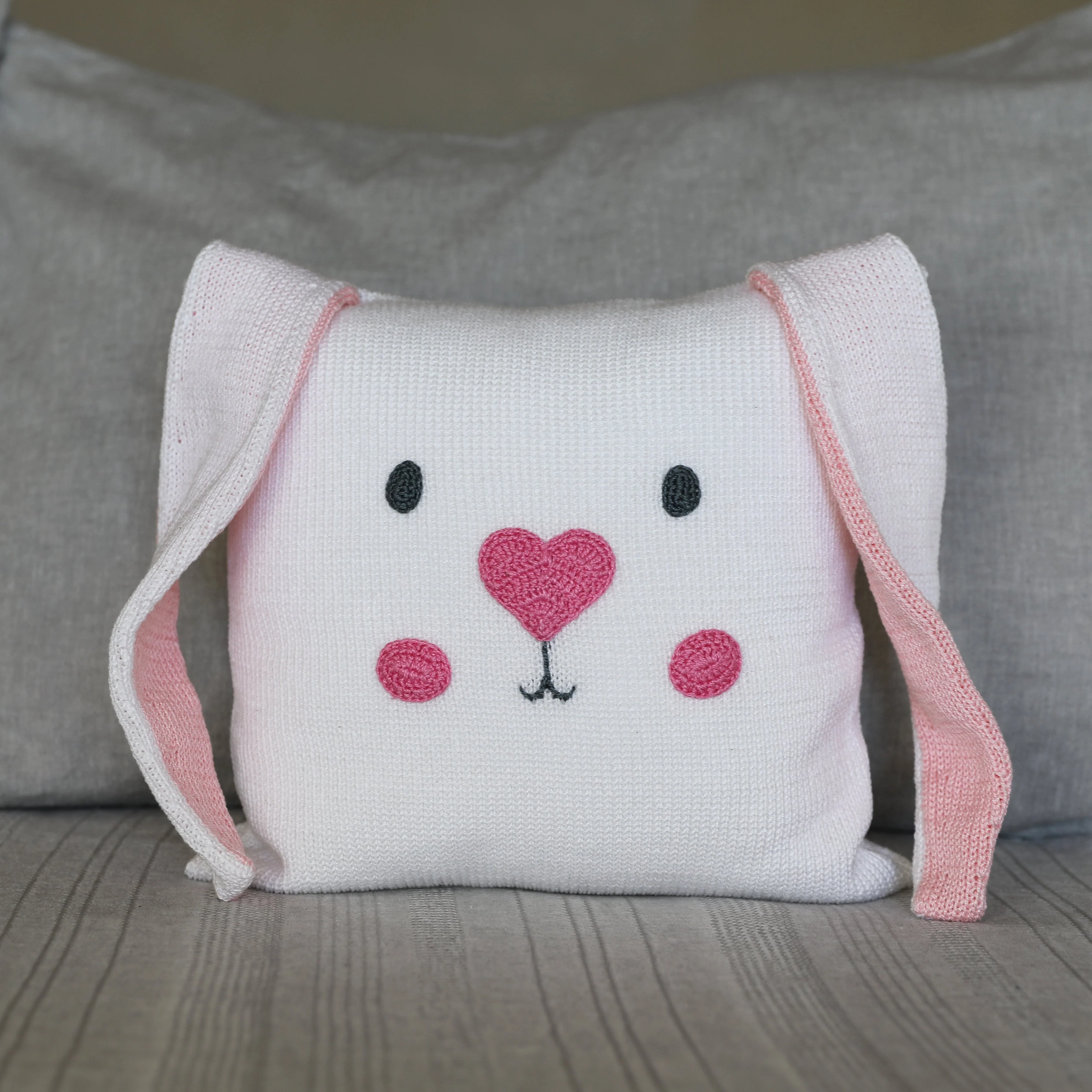 Bunny Face 10" Pillow - Image 2