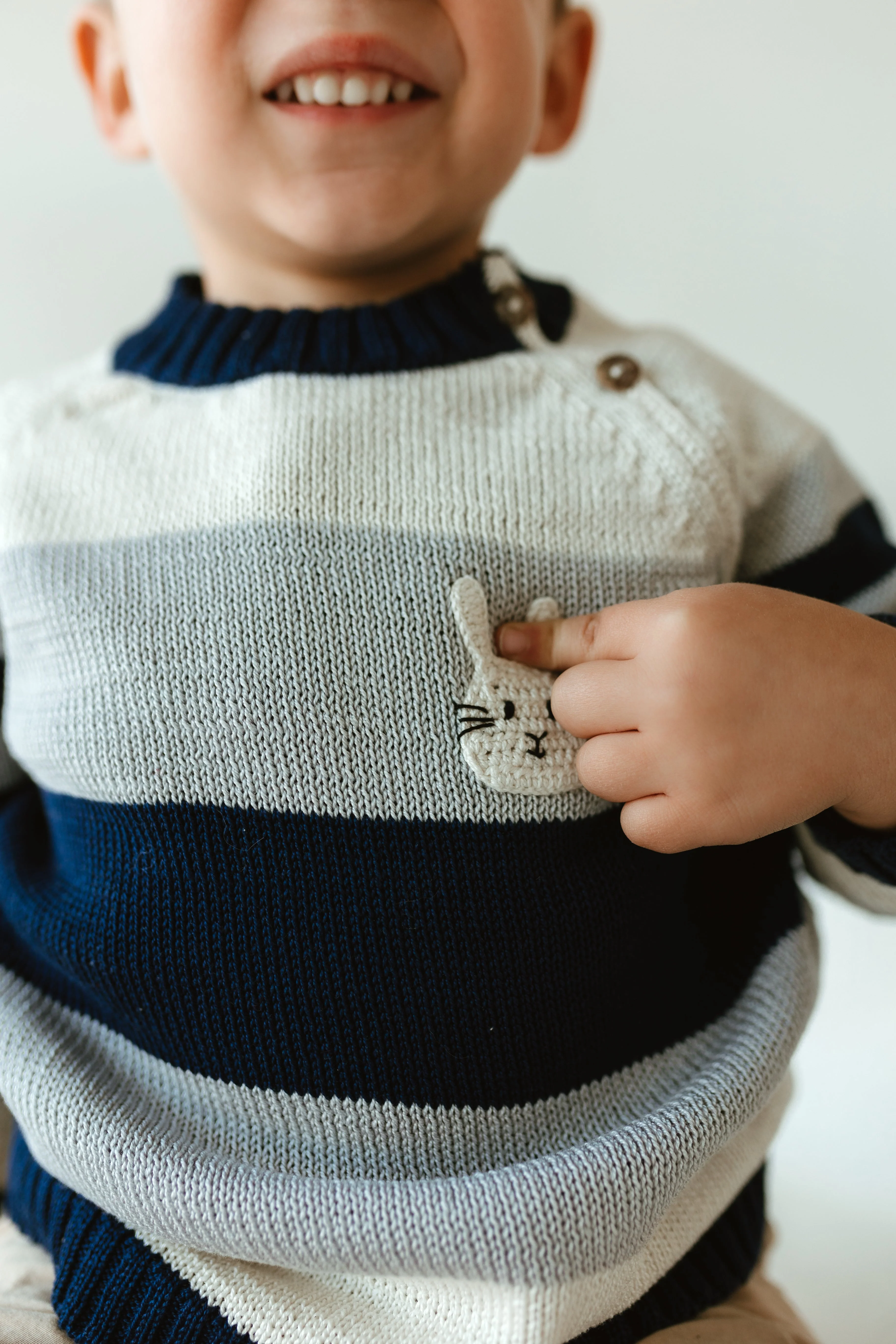 Bunny Striped Sweater - Image 3