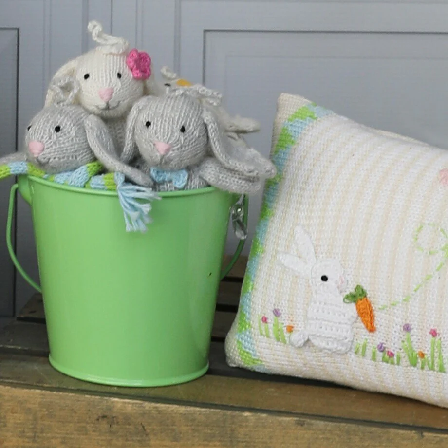 Bunny with Pastel Accessory Ornament- set of 6 - Image 2