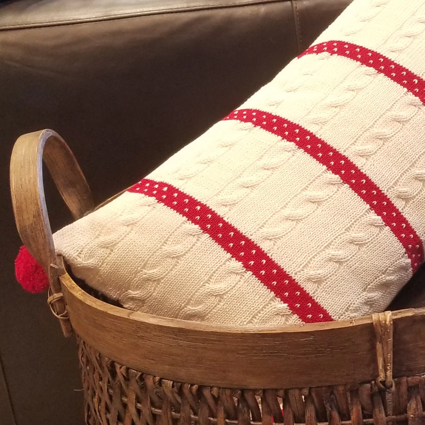 Cable-Knit Lumbar Pillow - Image 2