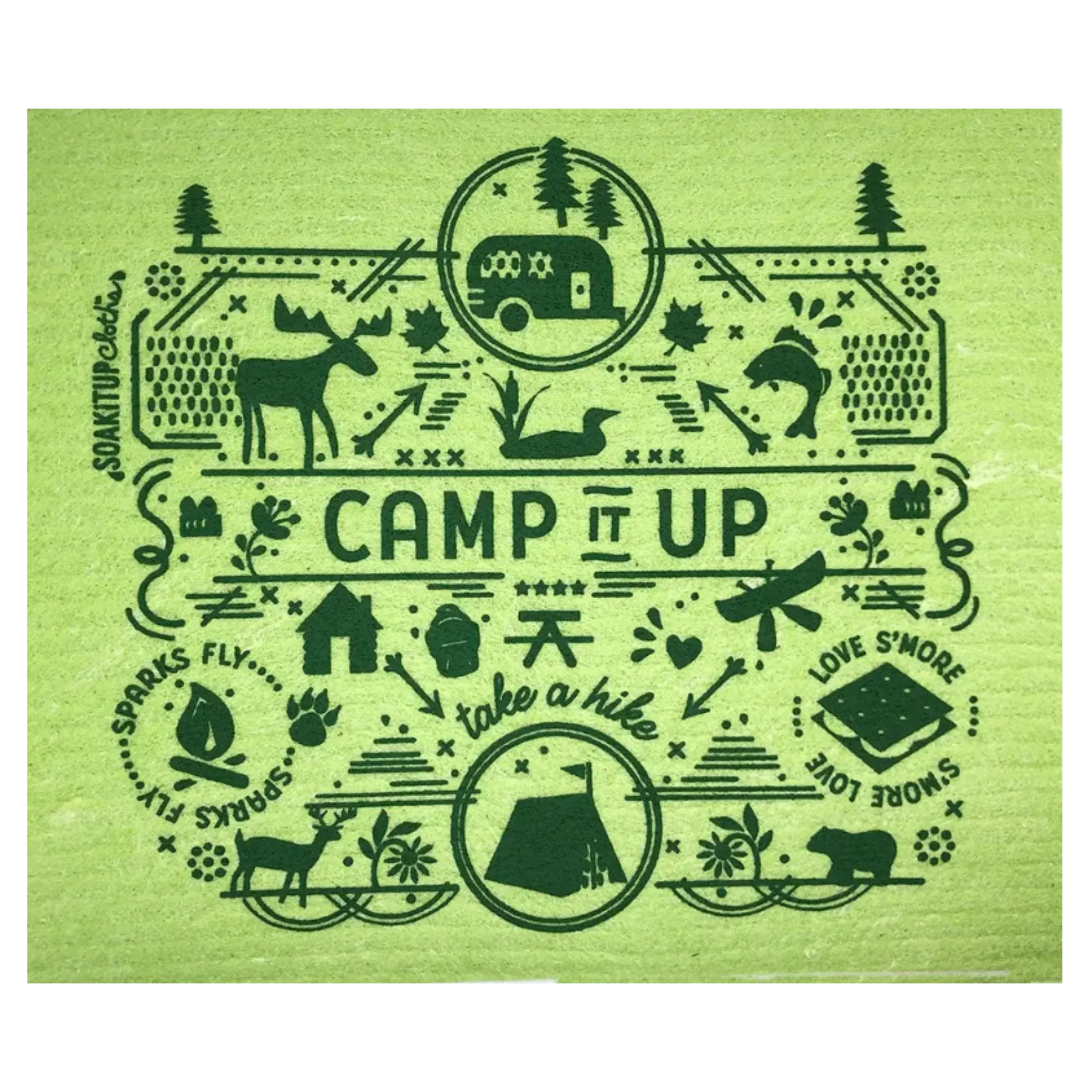 Camp it Up! Camping Gift & Eco Swedish Dishcloth- Soak iT Up - Image 5