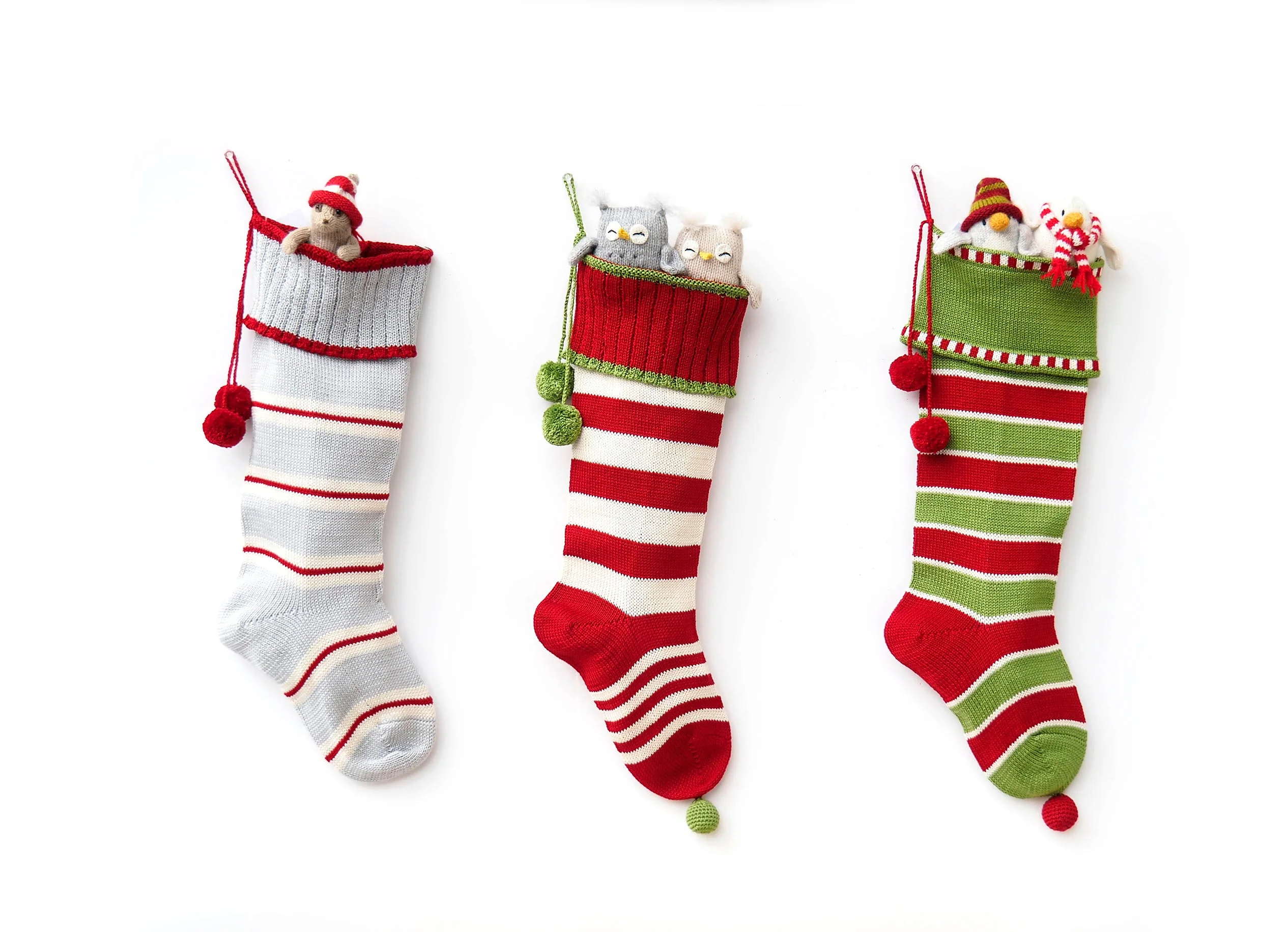 Candy Striped Rib-Cuff Stocking - Image 2
